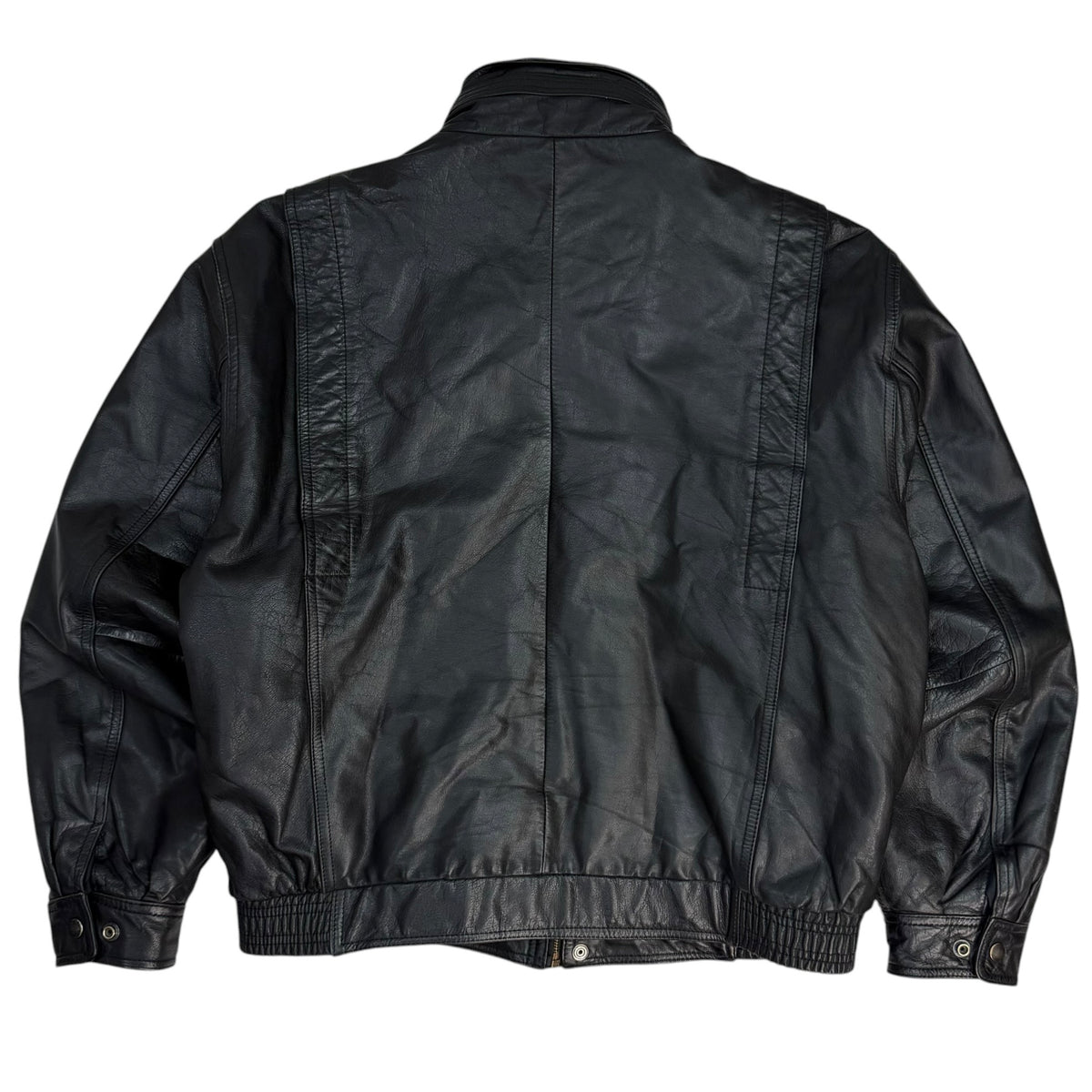 Vintage Club International Leather Jacket Black