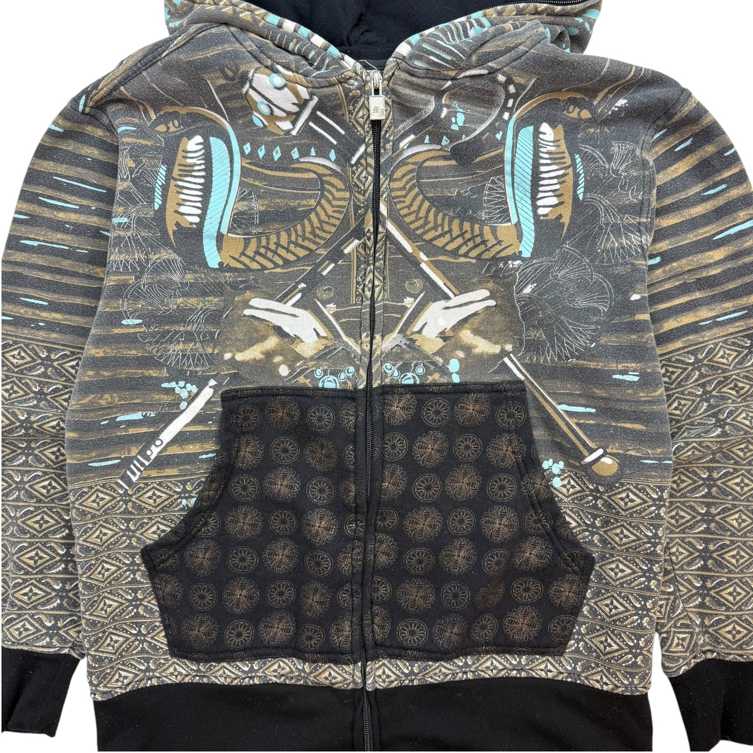 Vintage Y2K Mecca Egyptian Pharaoh Cobra Hoodie