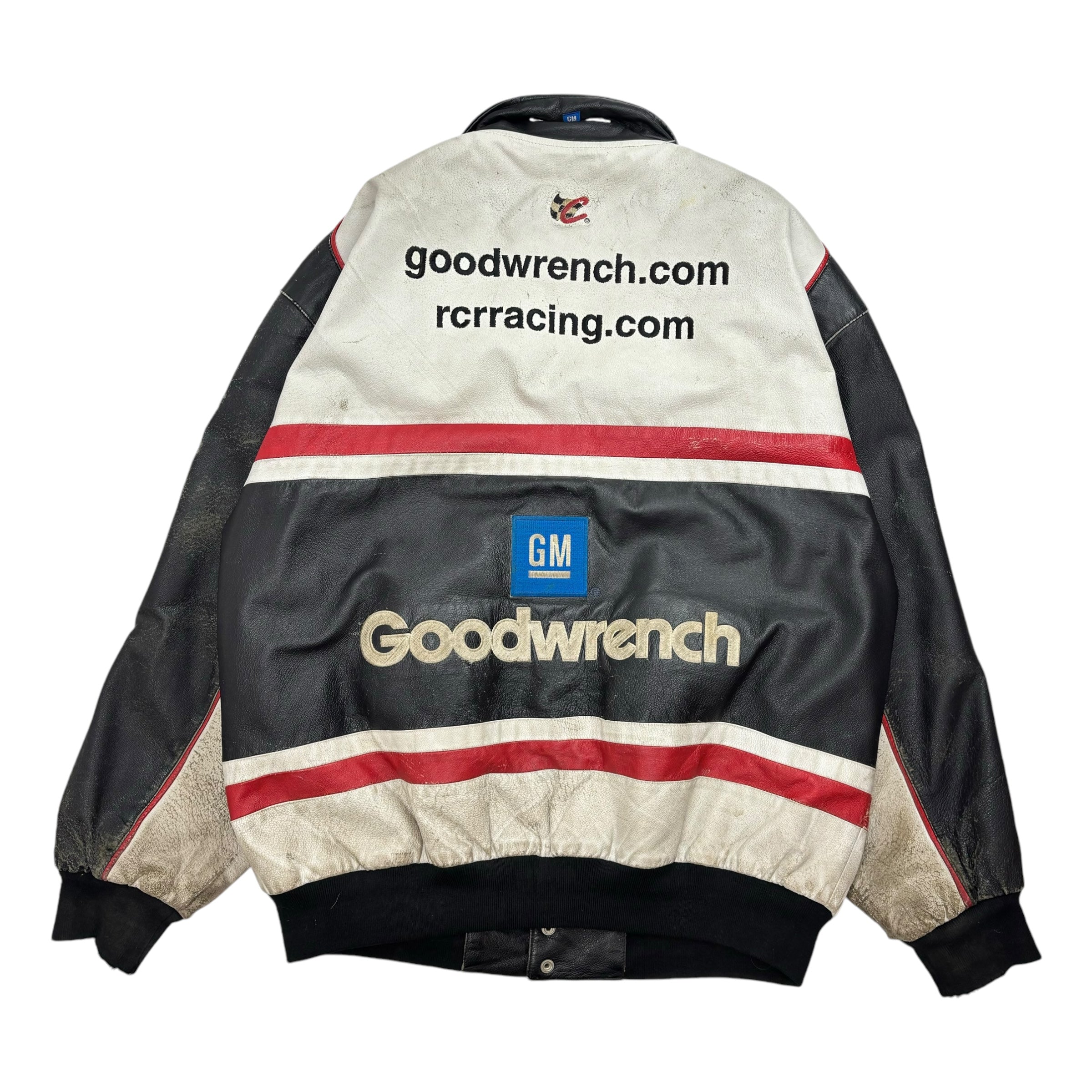 Vintage Jeff Hamilton Goodwrench NASCAR Leather Jacket