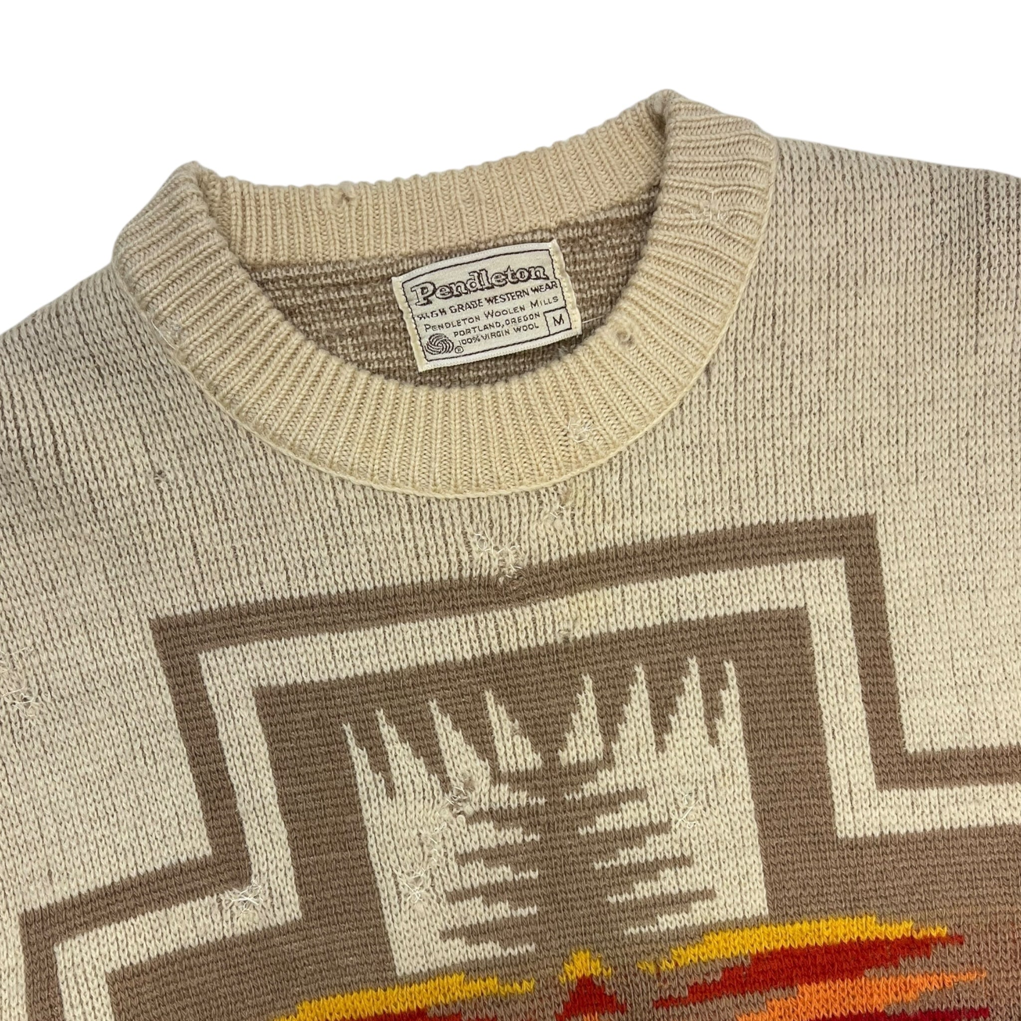 Vintage ‘70s Pendleton Aztec Pattern Knit Sweater