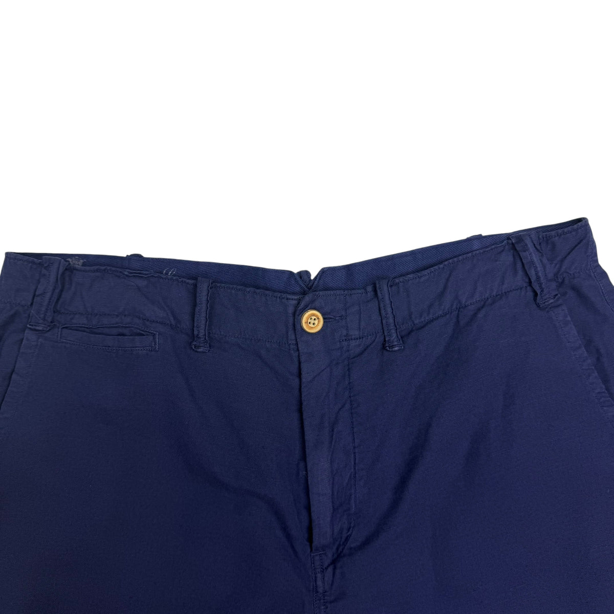 Vintage Polo Ralph Lauren Chino Linen Shorts Navy