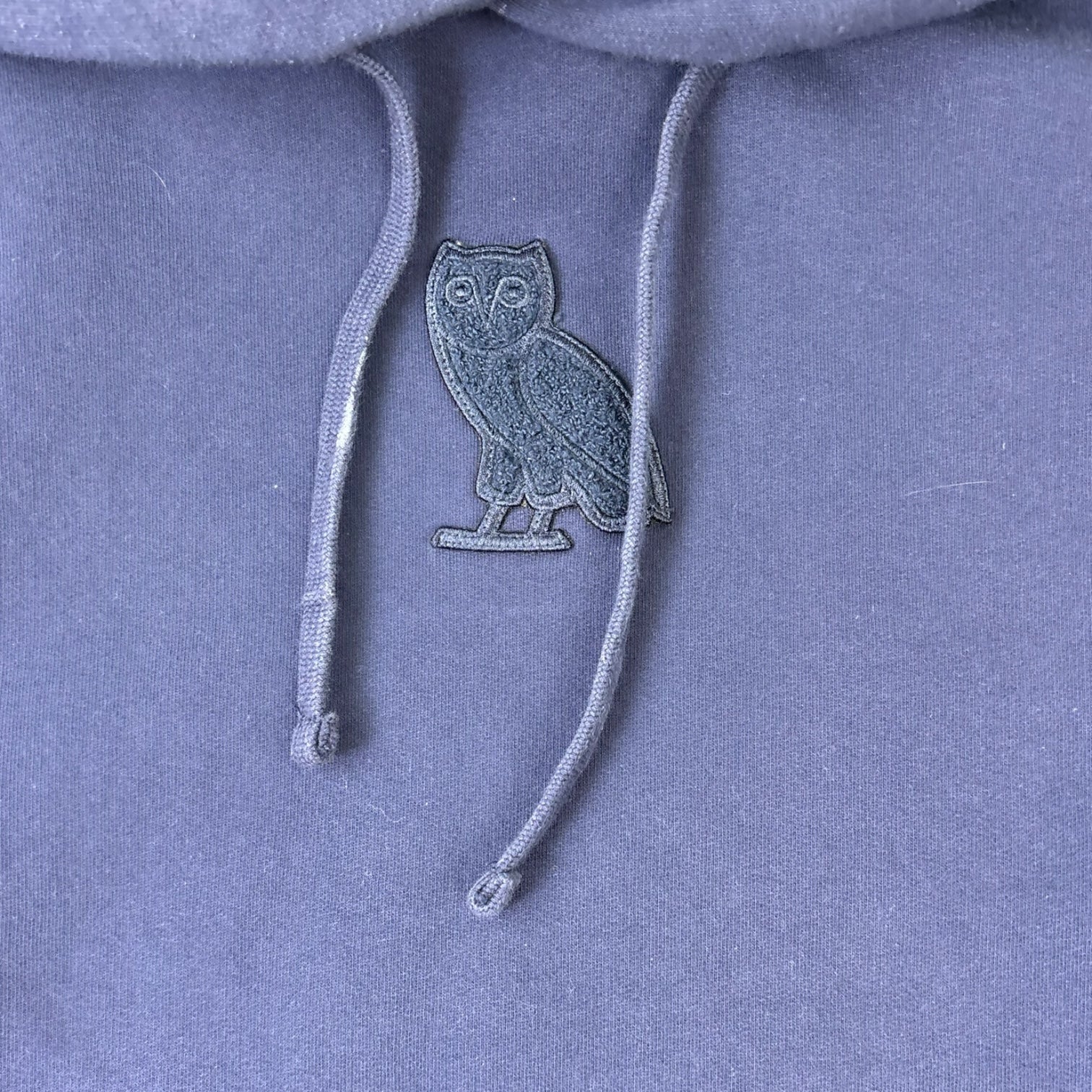 OVO Chenille Mini Logo Hoodie Navy
