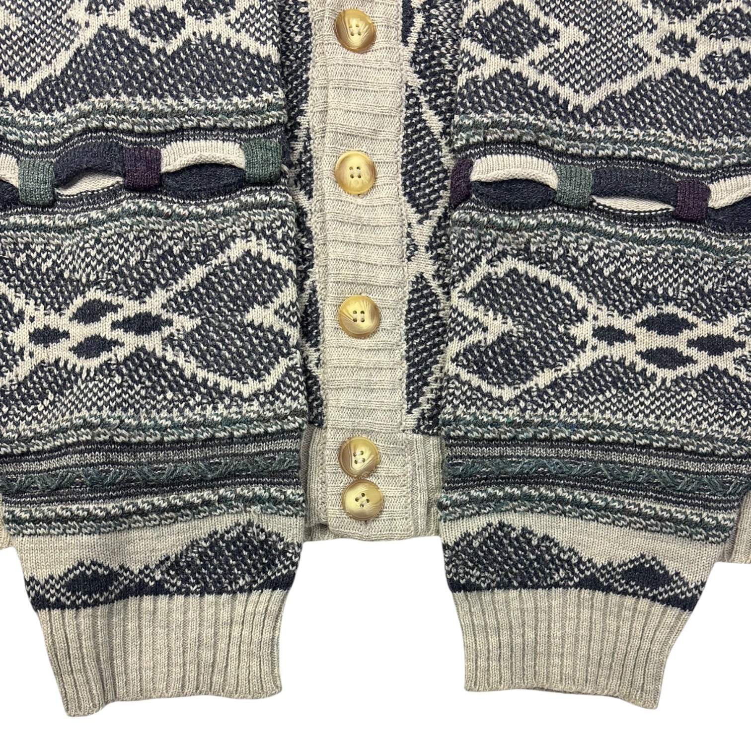 Vintage Anvito 3D Knit Cardigan Sweater