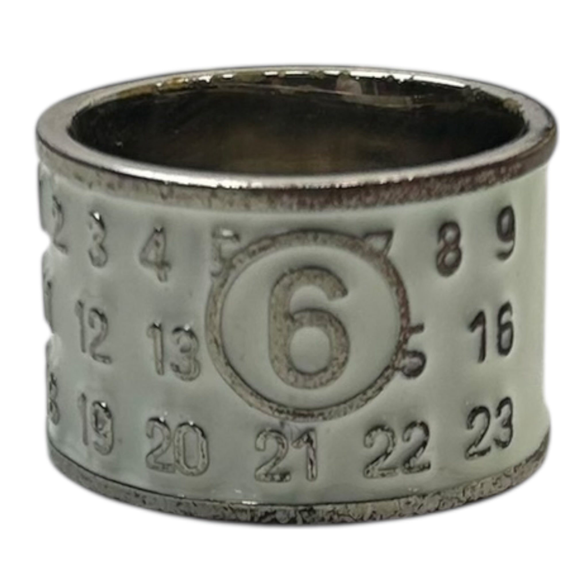 Maison Margiela M6 White Enamel Ring