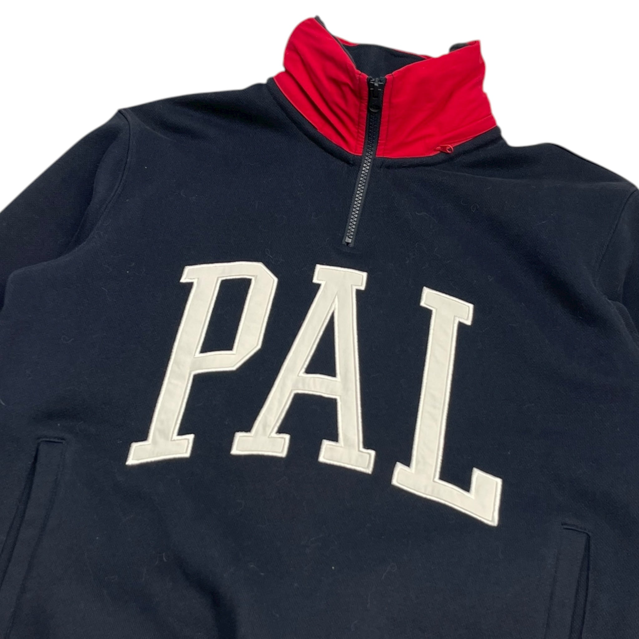 Palace Pal GB Quarter Zip Sweatshirt Navy
