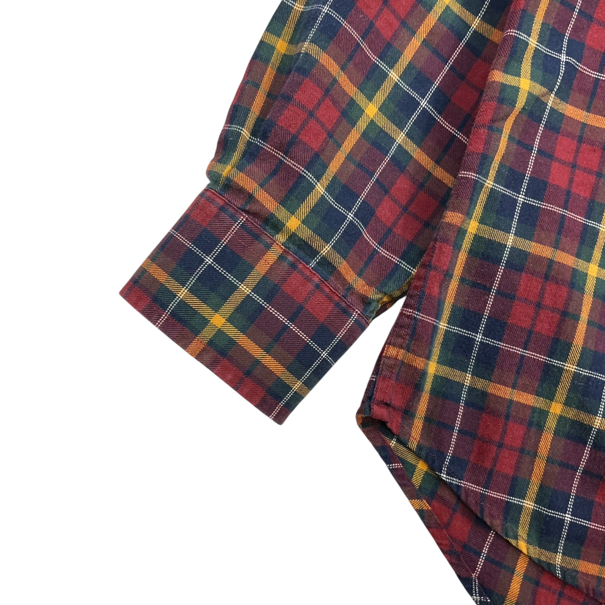 Vintage Balenciaga Oxford Shirt Plaid Red/Green