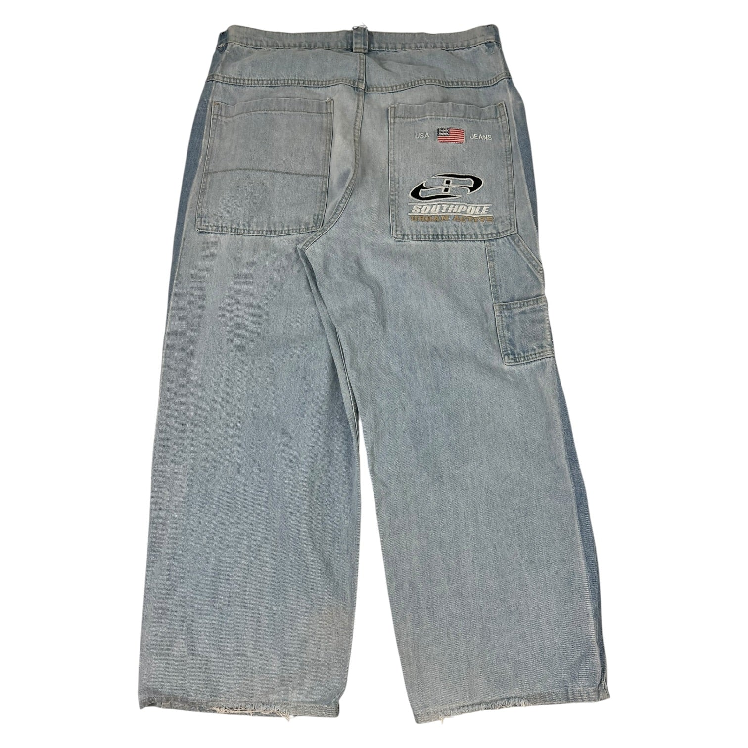 Vintage Y2K Southpole Jeans Baggy Fit Embroidered Patch