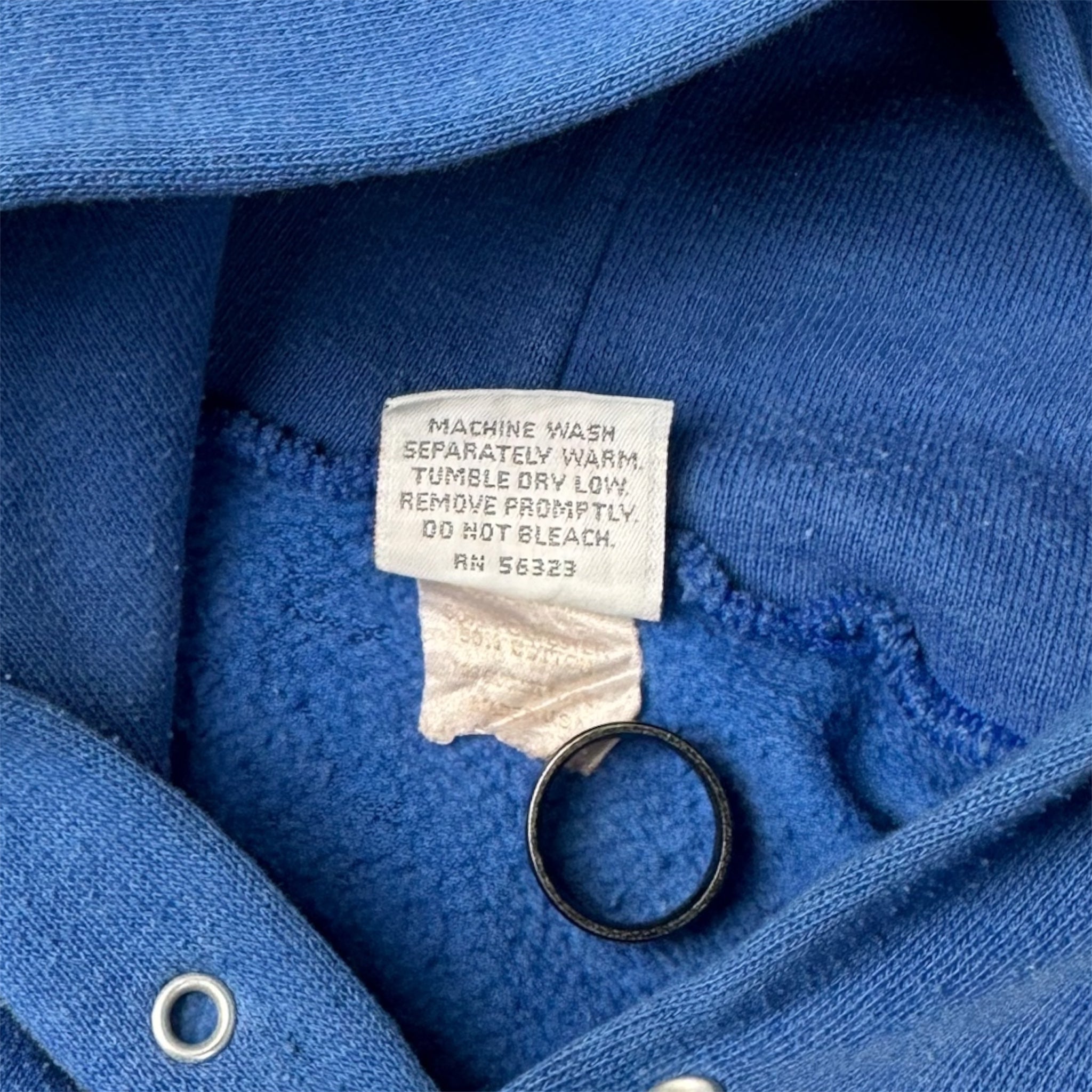 Vintage 80s Nike Raglan Sleeve Hoodie Blue
