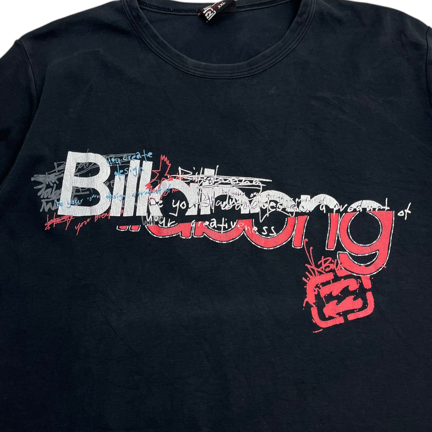 Vintage Y2K Billabong Classic Spellout Ringer T-Shirt