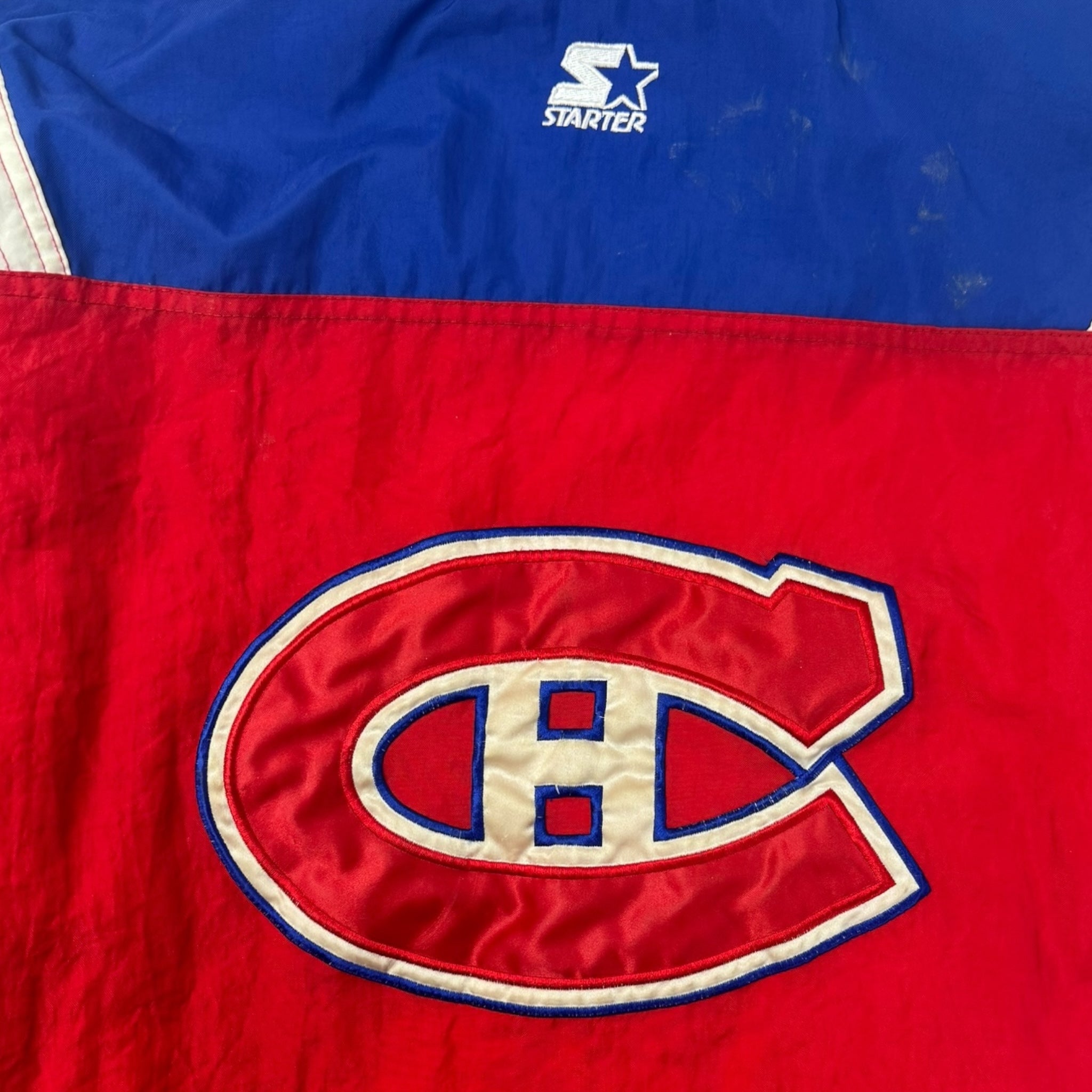 Vintage Montreal Canadiens Quarter Zip Starter Jacket
