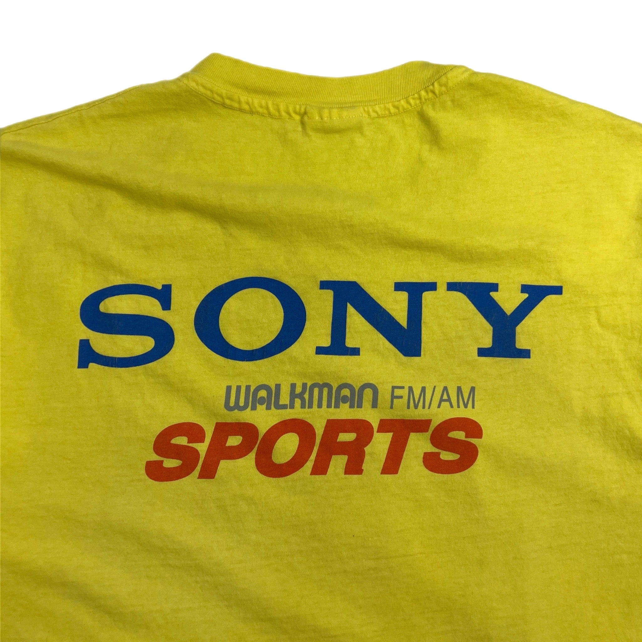 Vintage Sony Walkman Sport Tee Yellow