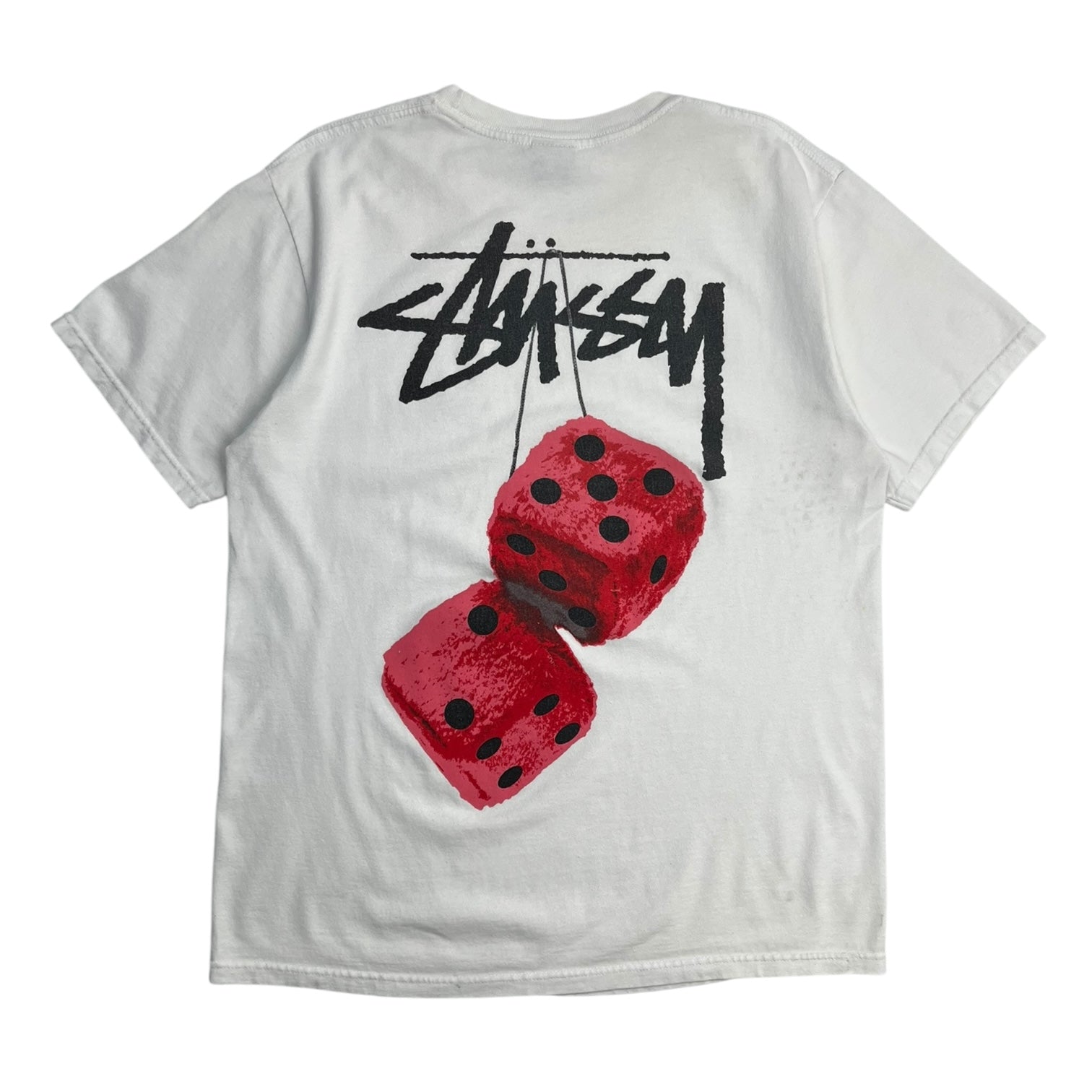 Stussy Plush Dice T-Shirt White