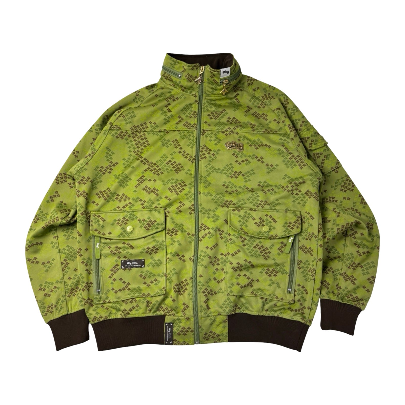 Vintage Y2K LRG Baby Tree Camo Full Zip Track Jacket