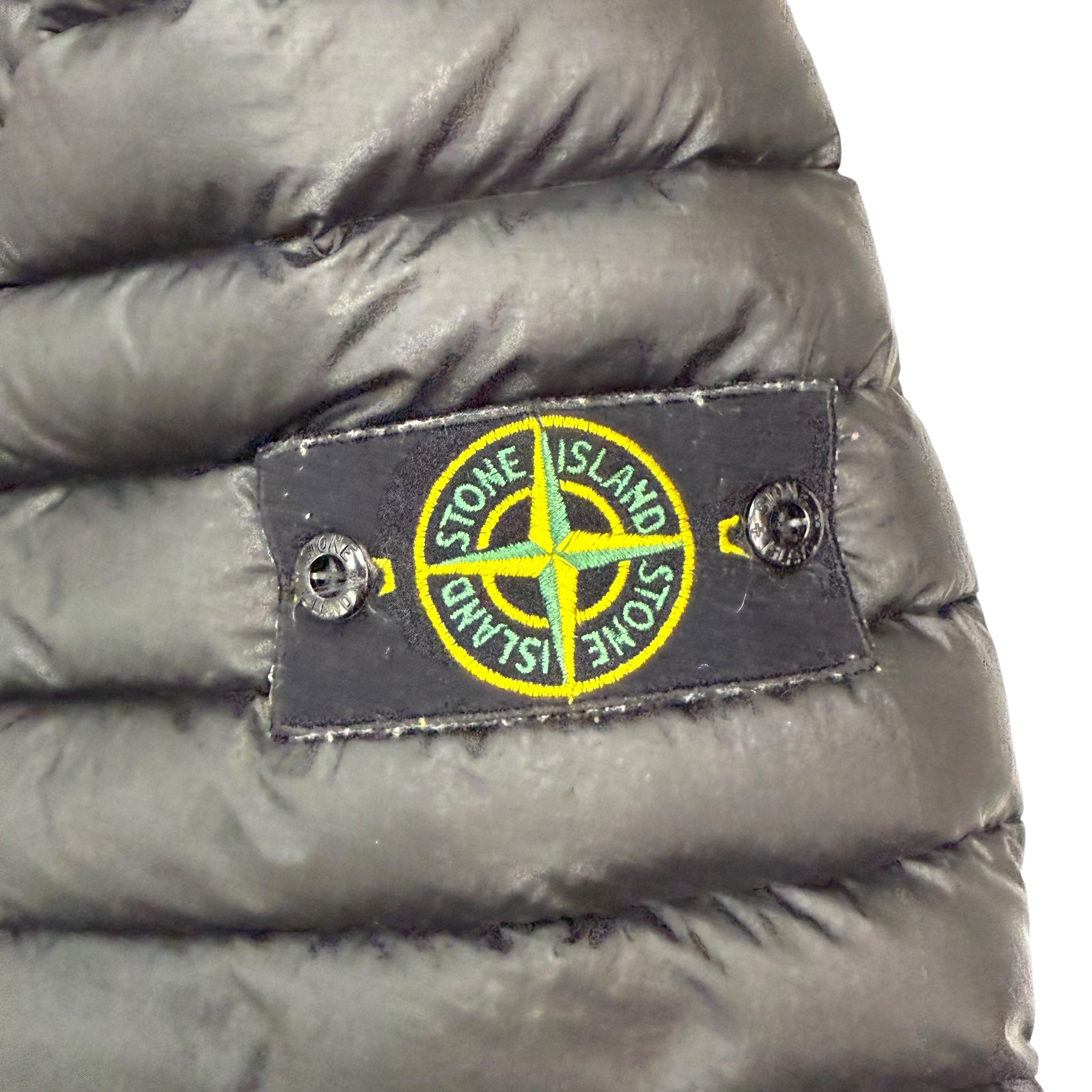 Stone Island Loom Woven Nylon Down Jacket Black
