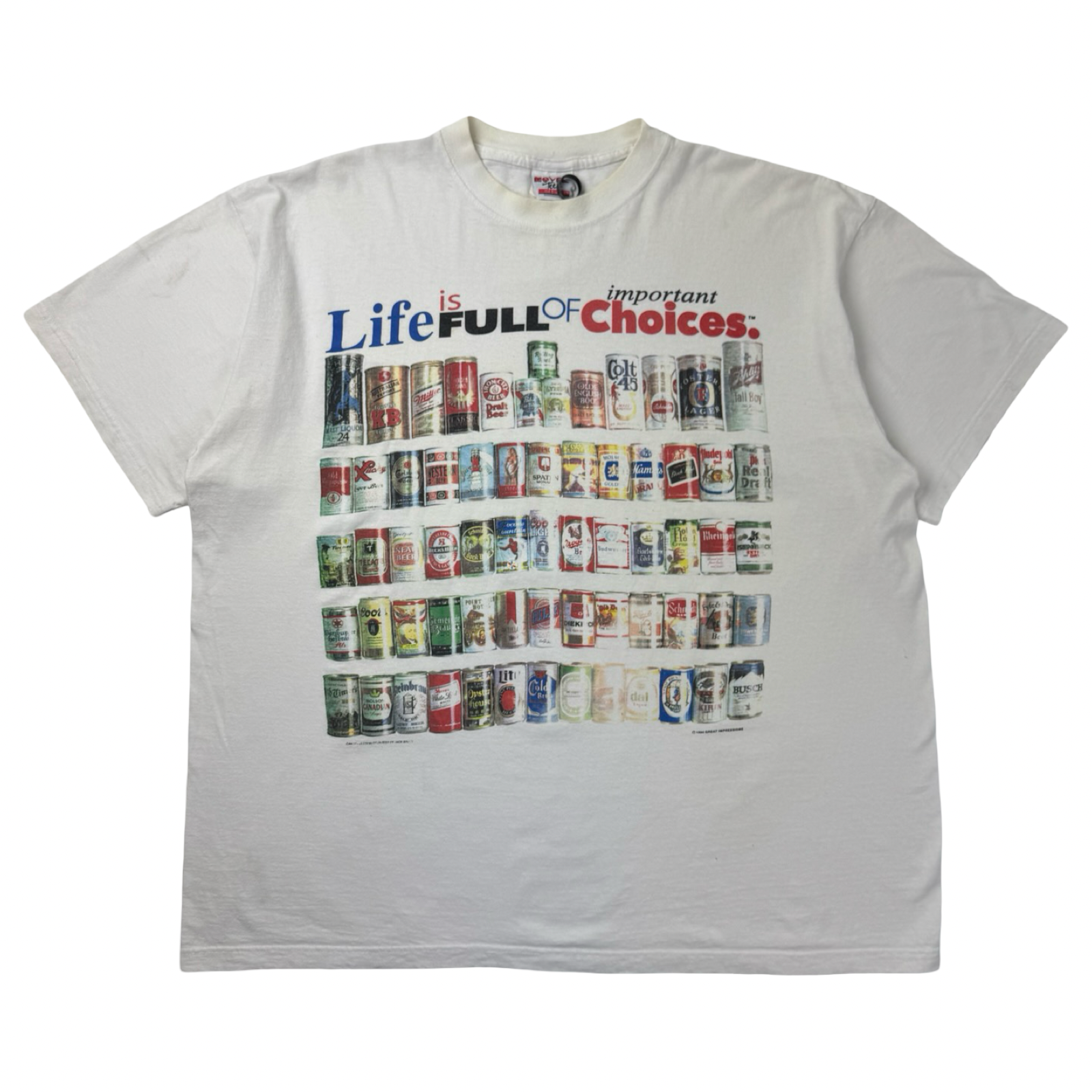 1994 Life Is Full Of Important Choices Beer T-Shirt