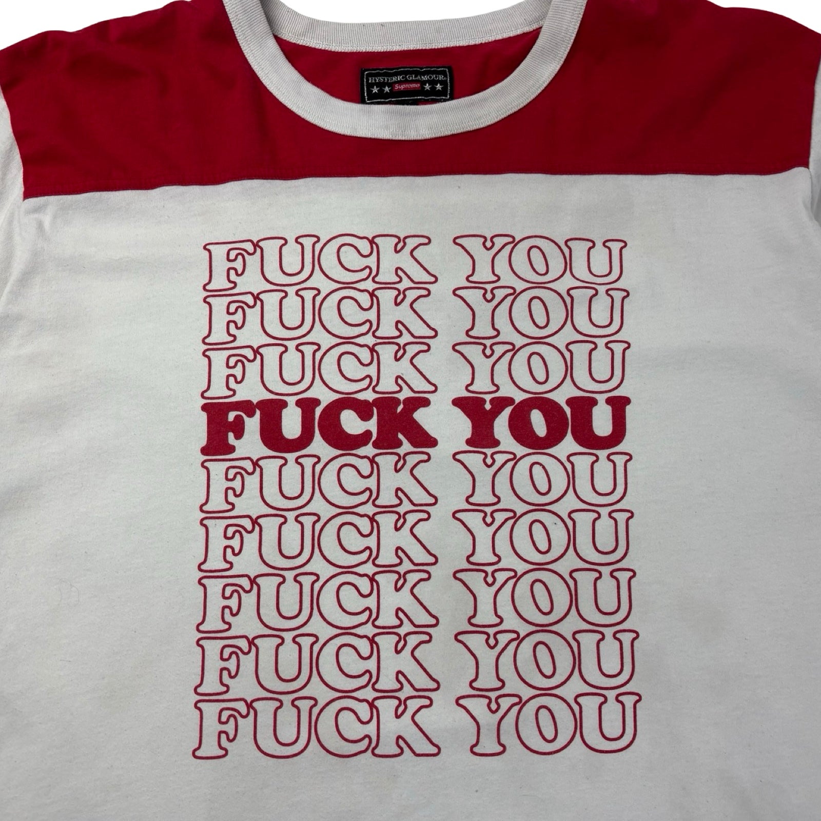 Supreme x Hysteric Glamour Fuck You Football Tee