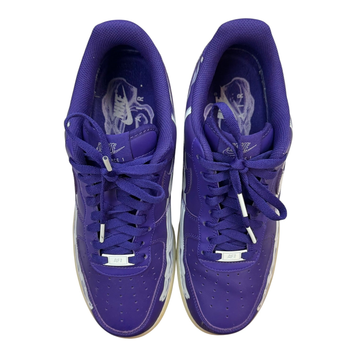 Nike Air Force 1 Low '07 QS Purple Skeleton Halloween (2021) (Used)