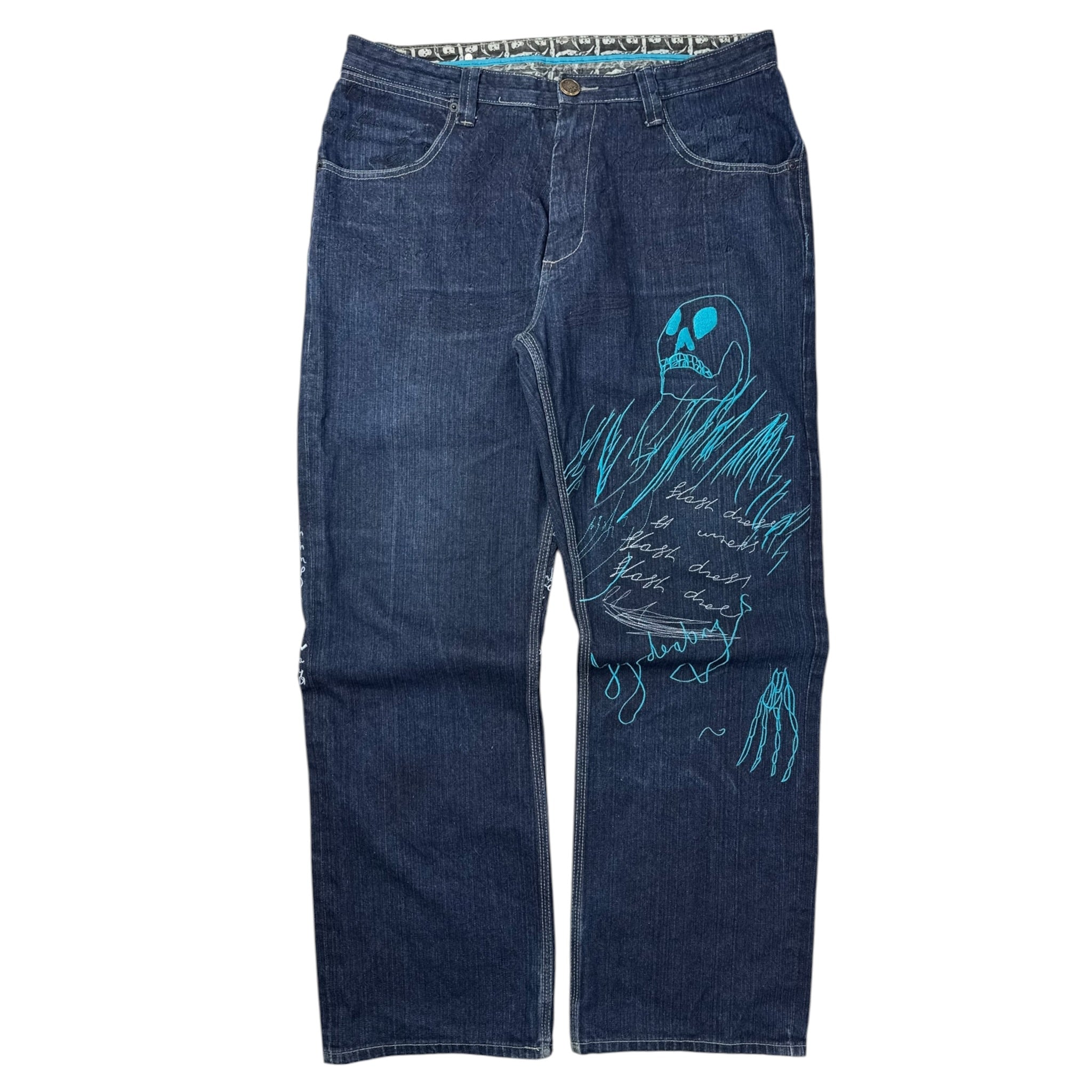 Vintage Y2K Artful Dodger Embroidered Denim