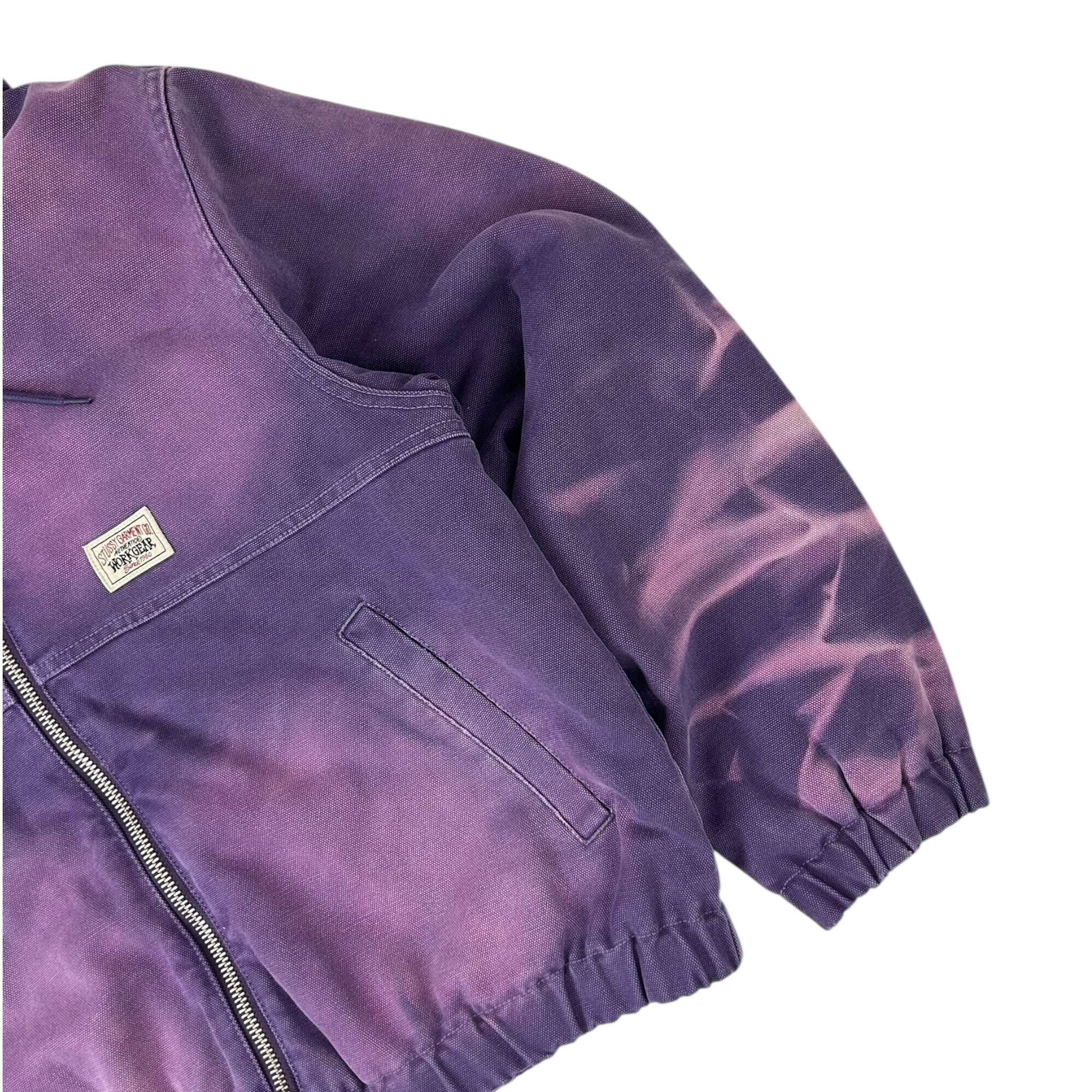Stussy Over Dyed Work Jacket Purple