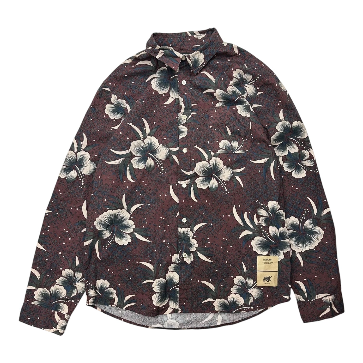 Stussy Dark Aloha Button Up Shirt