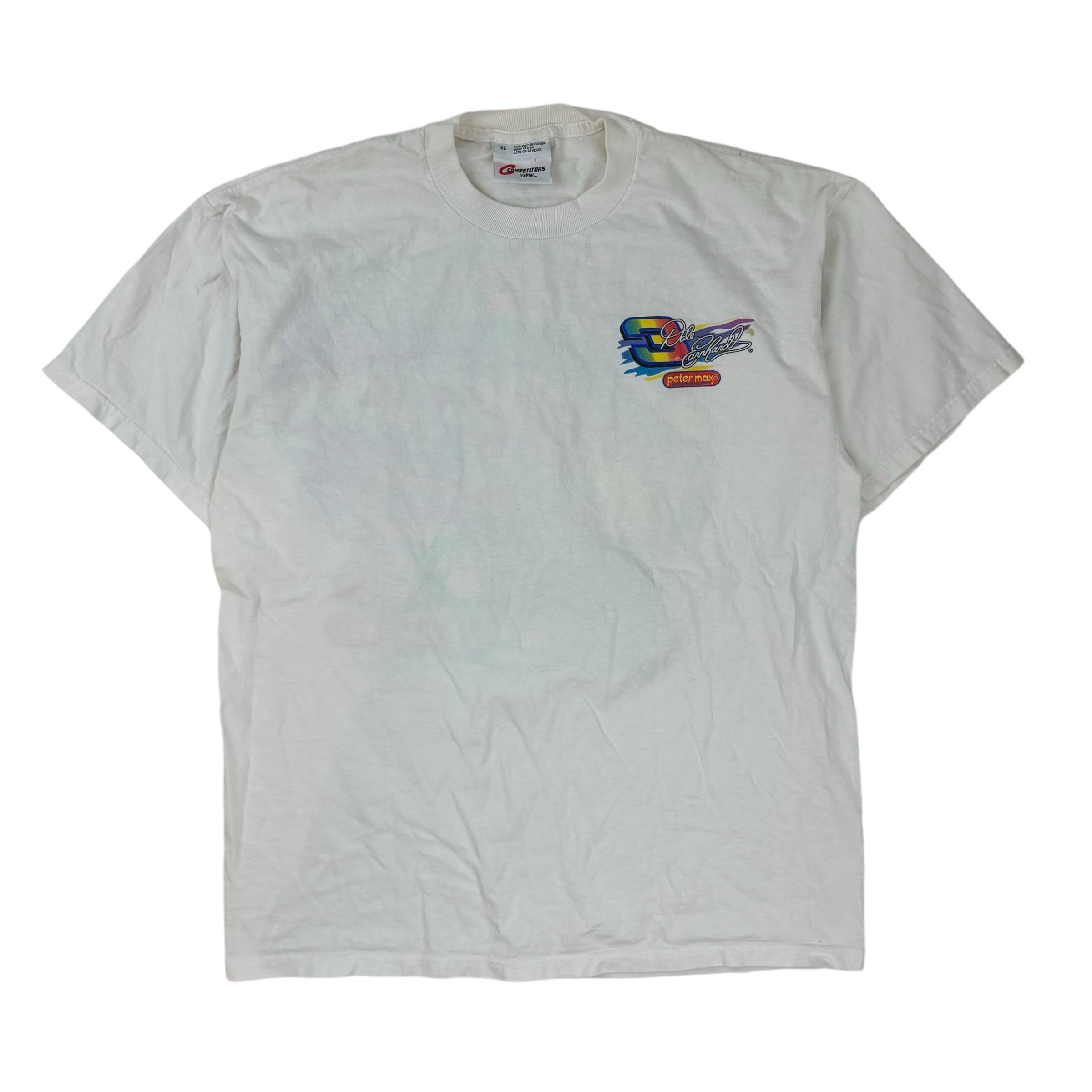 Vintage Dale Earnhardt Peter Max Racing T-shirt White