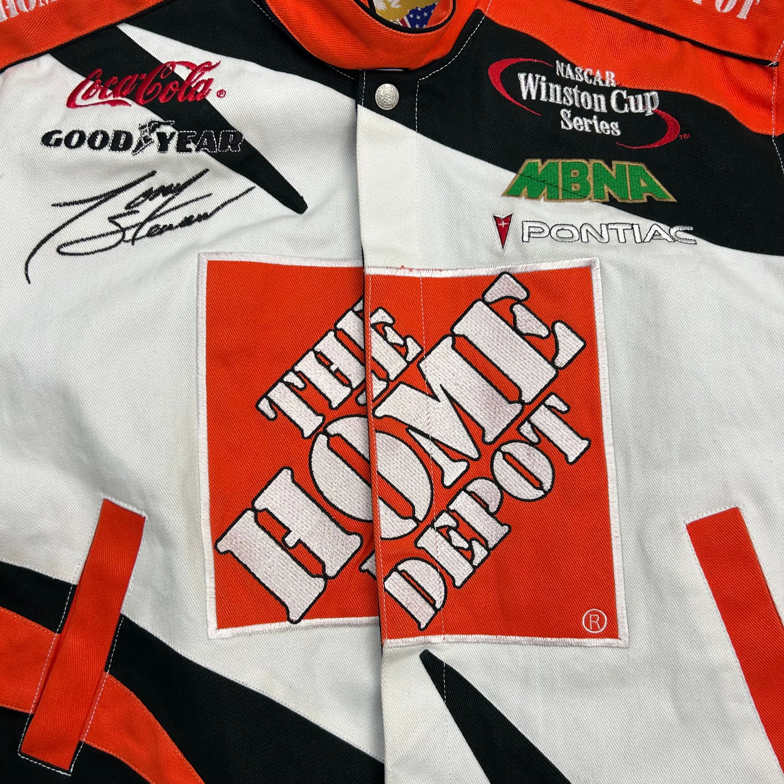 Vintage Jeff Hamilton Tony Stewart Home Depot Racing Jacket