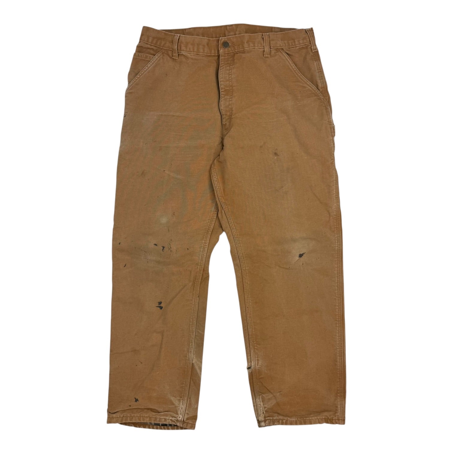 Vintage Carhartt Blanket Lined Double Knee Pants Tan