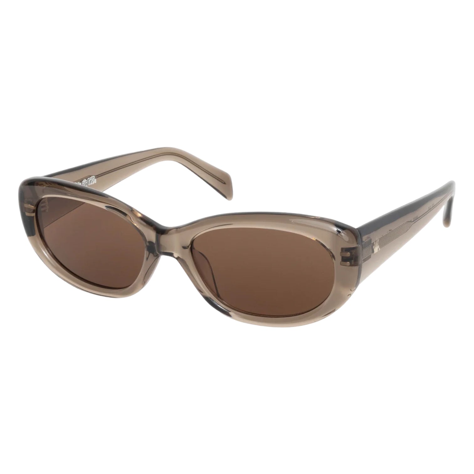 Stüssy June Sunglasses Brown Crystal/Brown Lens