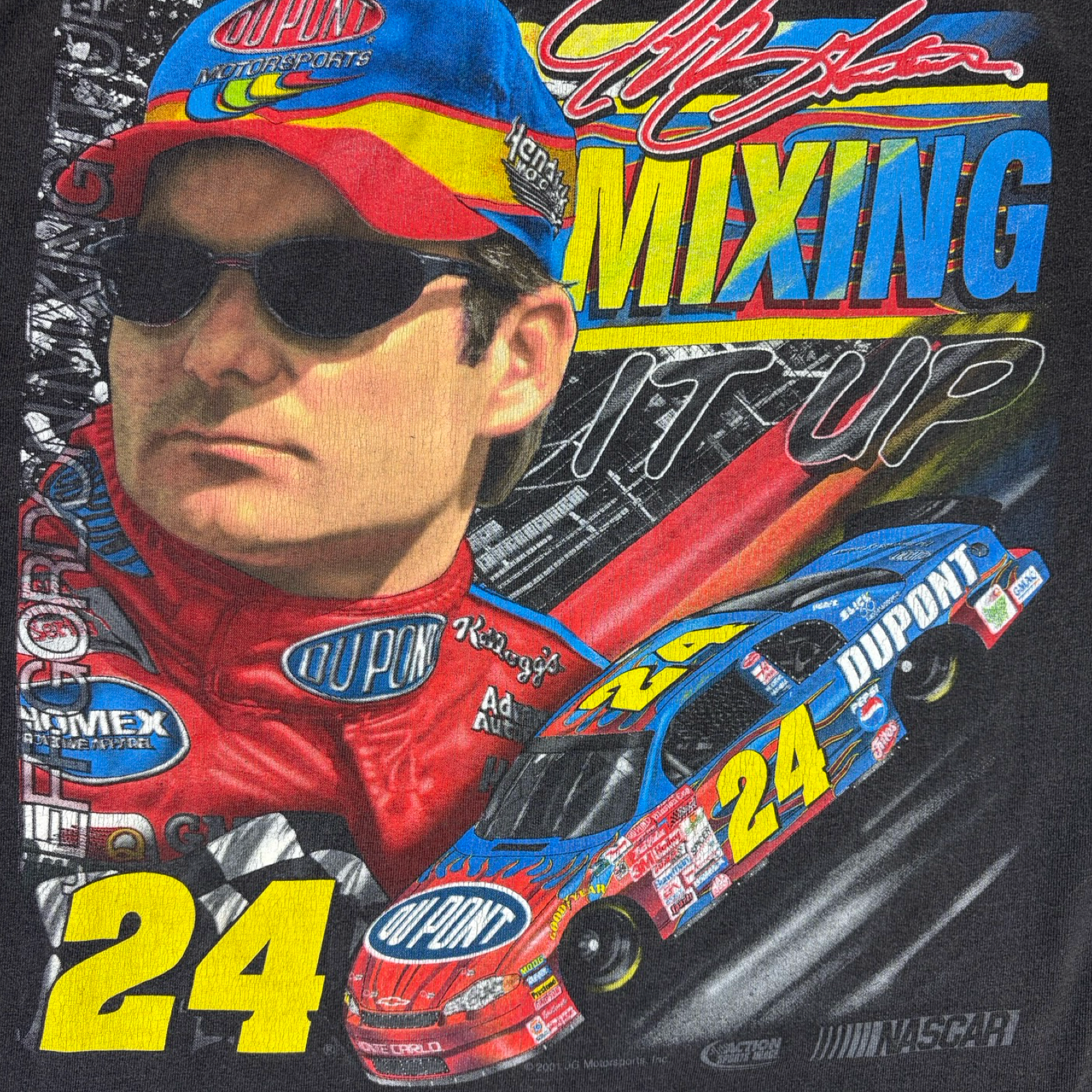 Vintage Jeff Gordon 24 Nascar T-Shirt Black