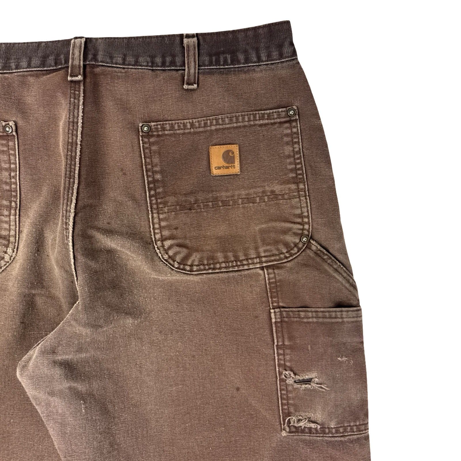 Faded Light Brown Carhartt Double Knee Bottoms