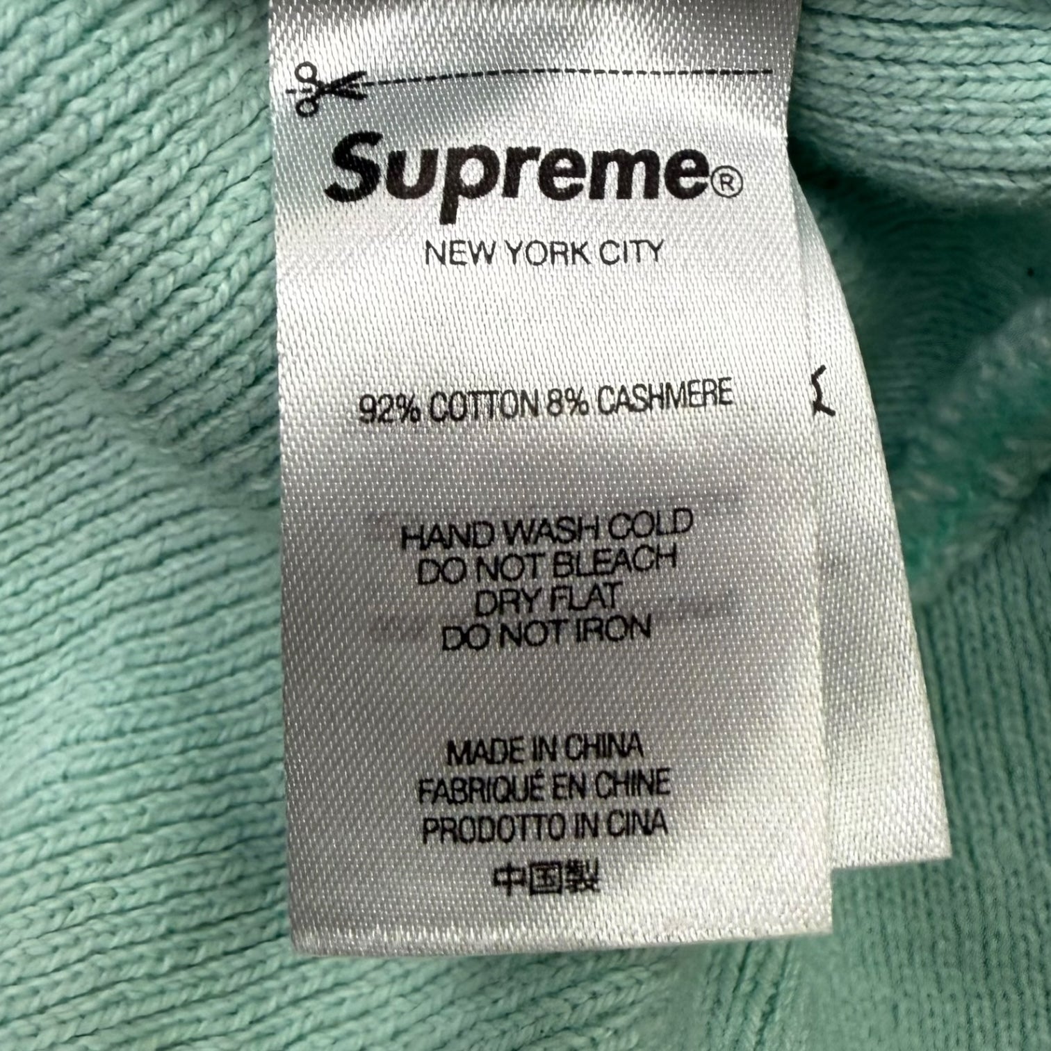 Supreme Big Logo Beanie Teal