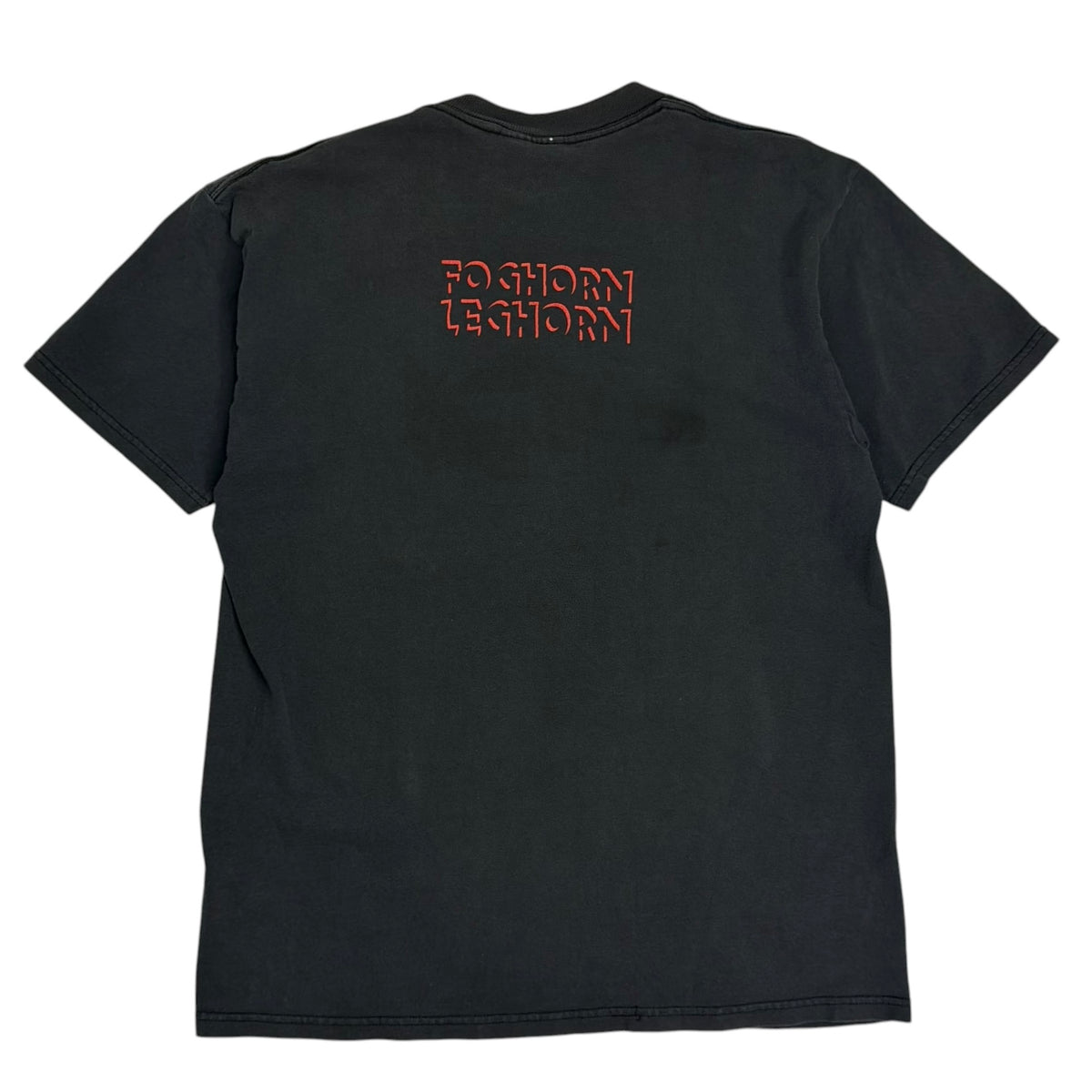 1997 Looney Tunes Foghorn Leghorn Blackout Series Tee Faded Black