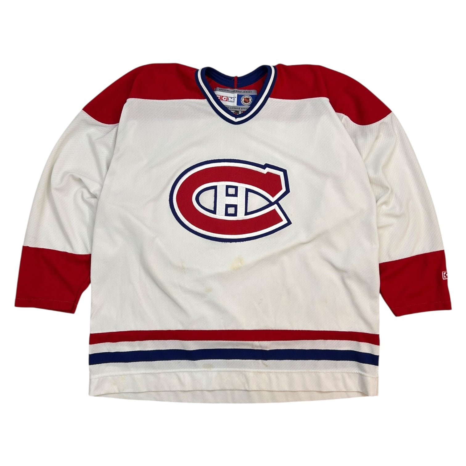 Vintage CCM Montreal Canadiens Away Jersey White/Red