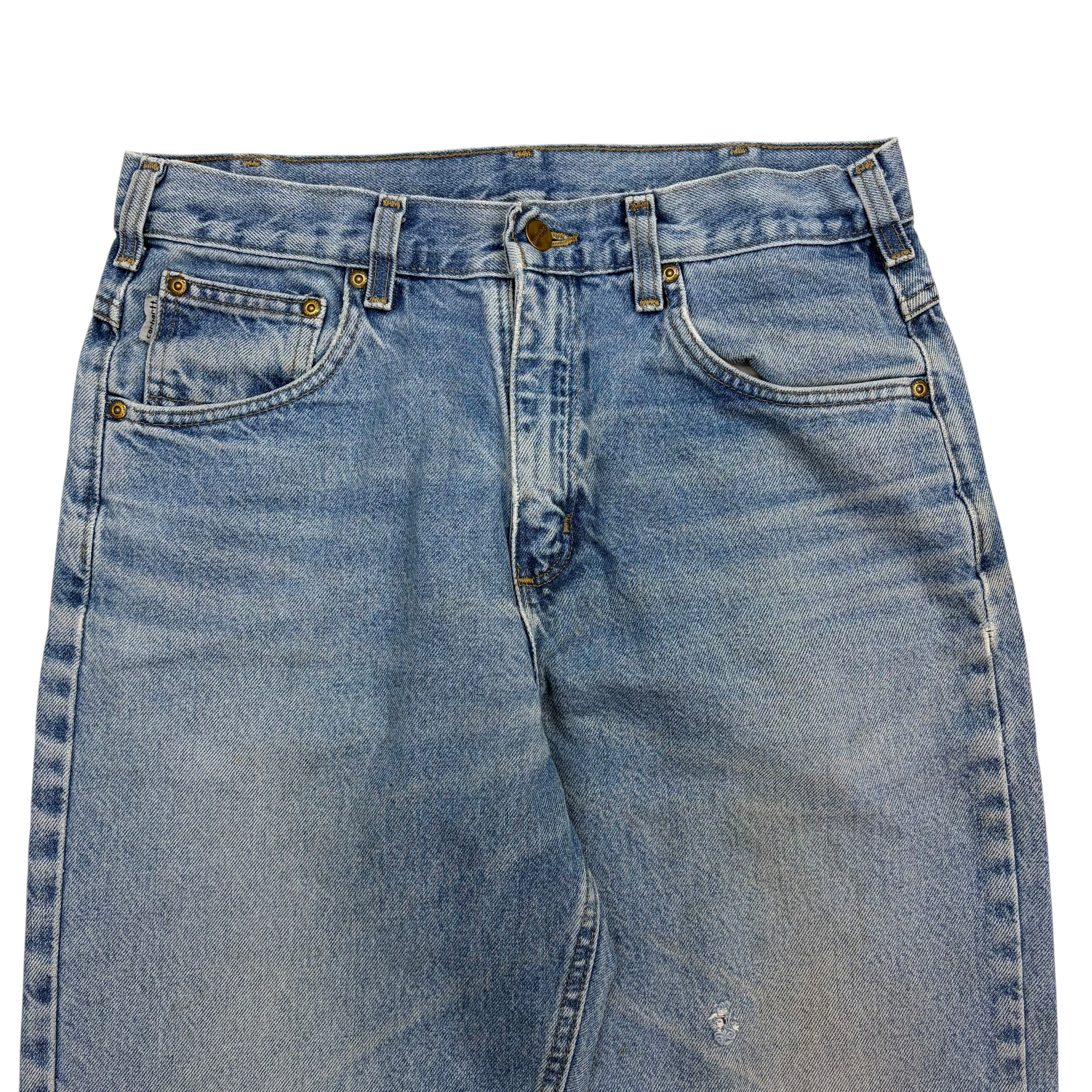 Vintage Carhartt Relaxed Fit Denim Pants Blue