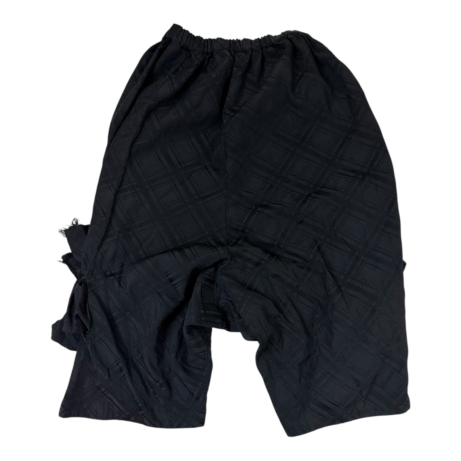 (W) Comme Des Garçons AW21 Bow Tie Plaid Pant Black