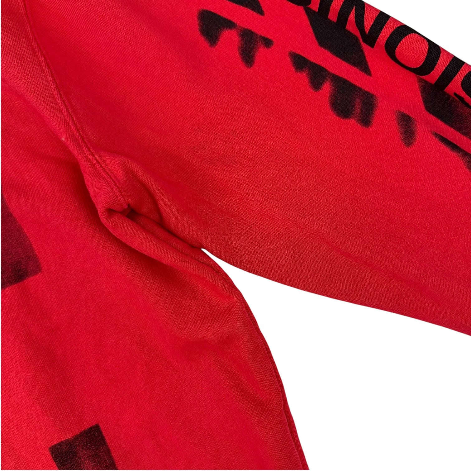 Off-White Diag Stencil Hoodie Red