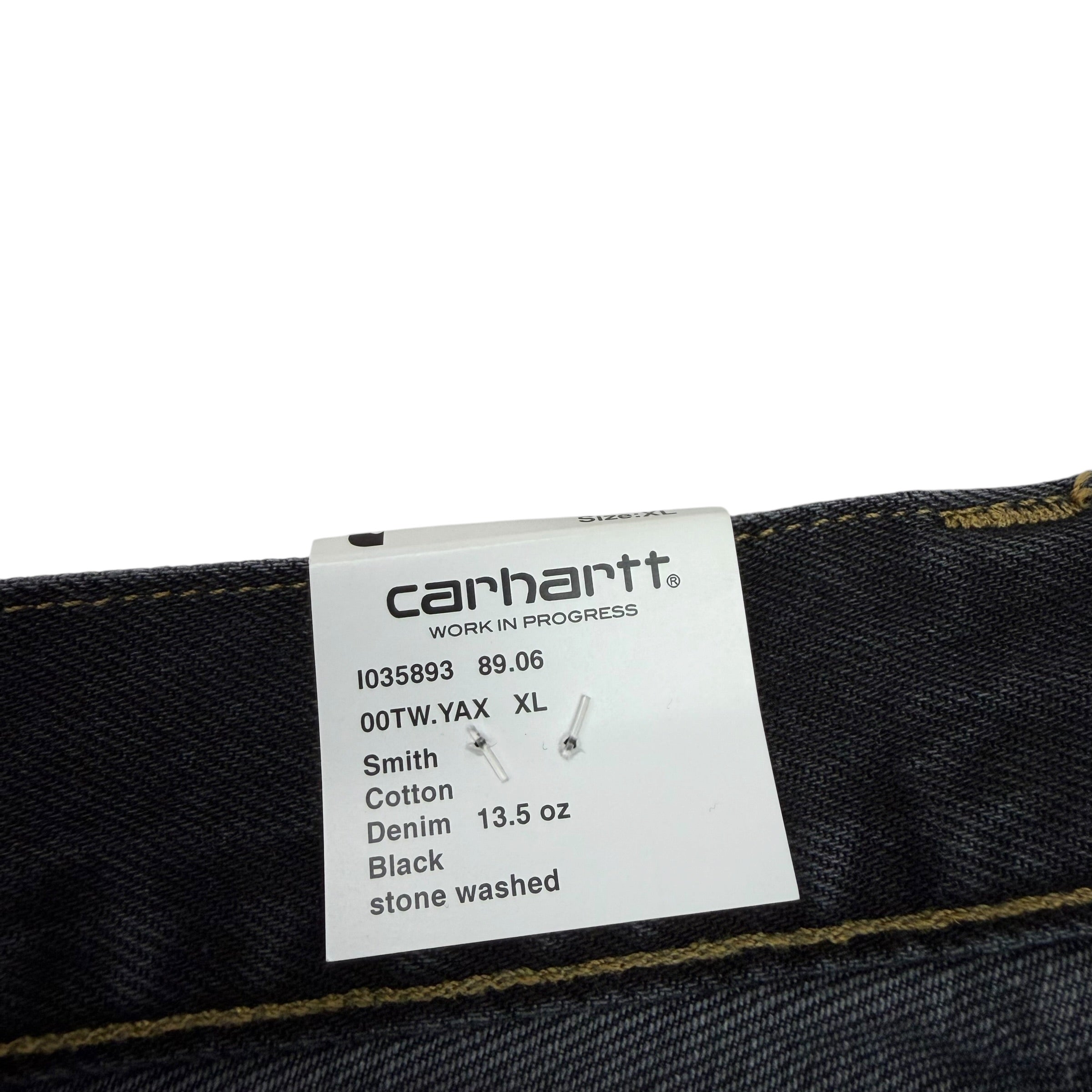 Carhartt WIP Stone Washed Denim Brandon Pant Black