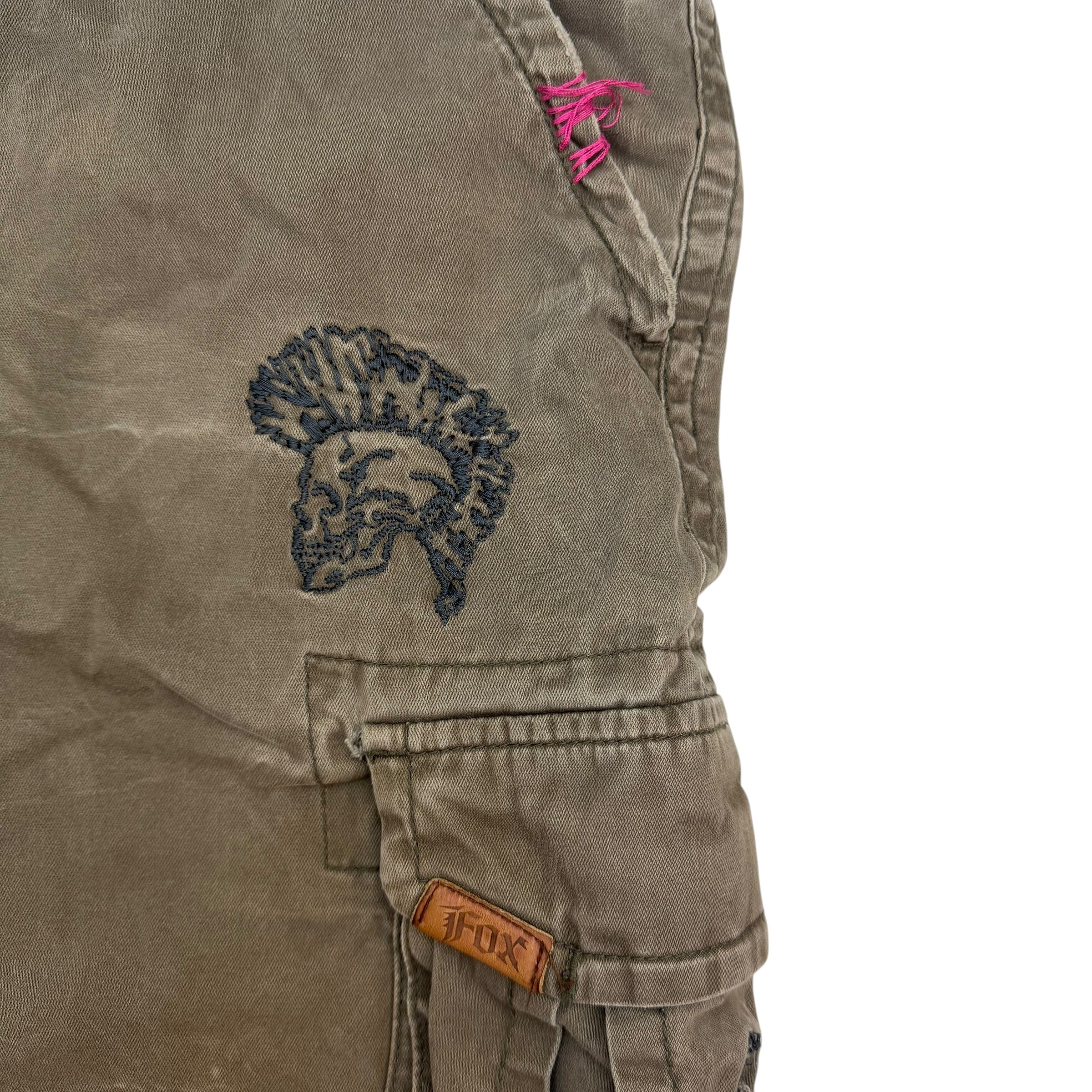 Vintage Fox Racing Deluxe Cargo Shorts Green