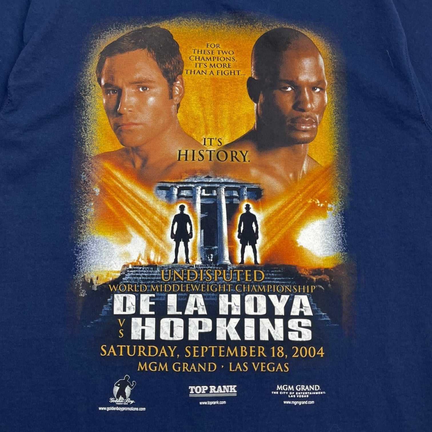 2004 De La Hoya vs. Hopkins Boxing T-Shirt