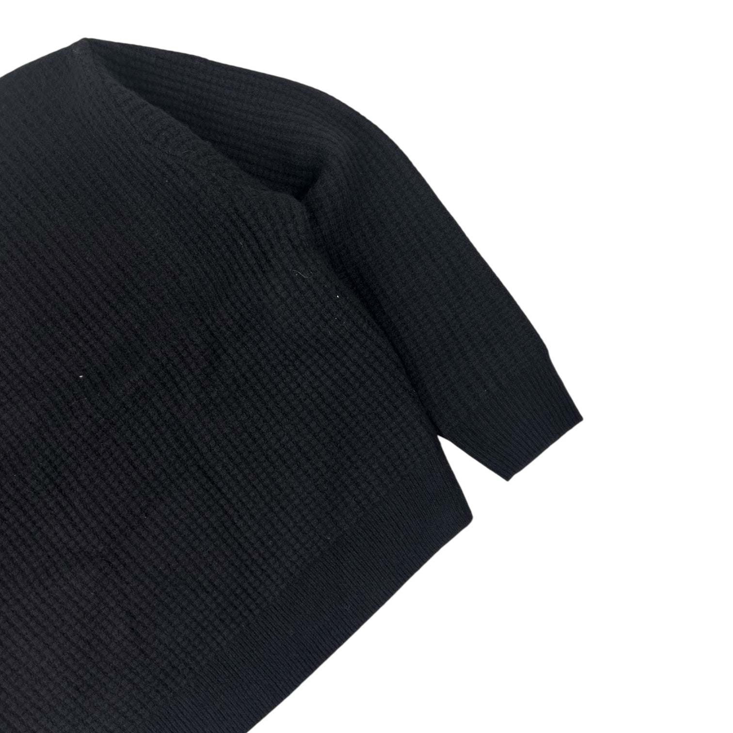 Stussy Waffle Cashmere Sweater Black