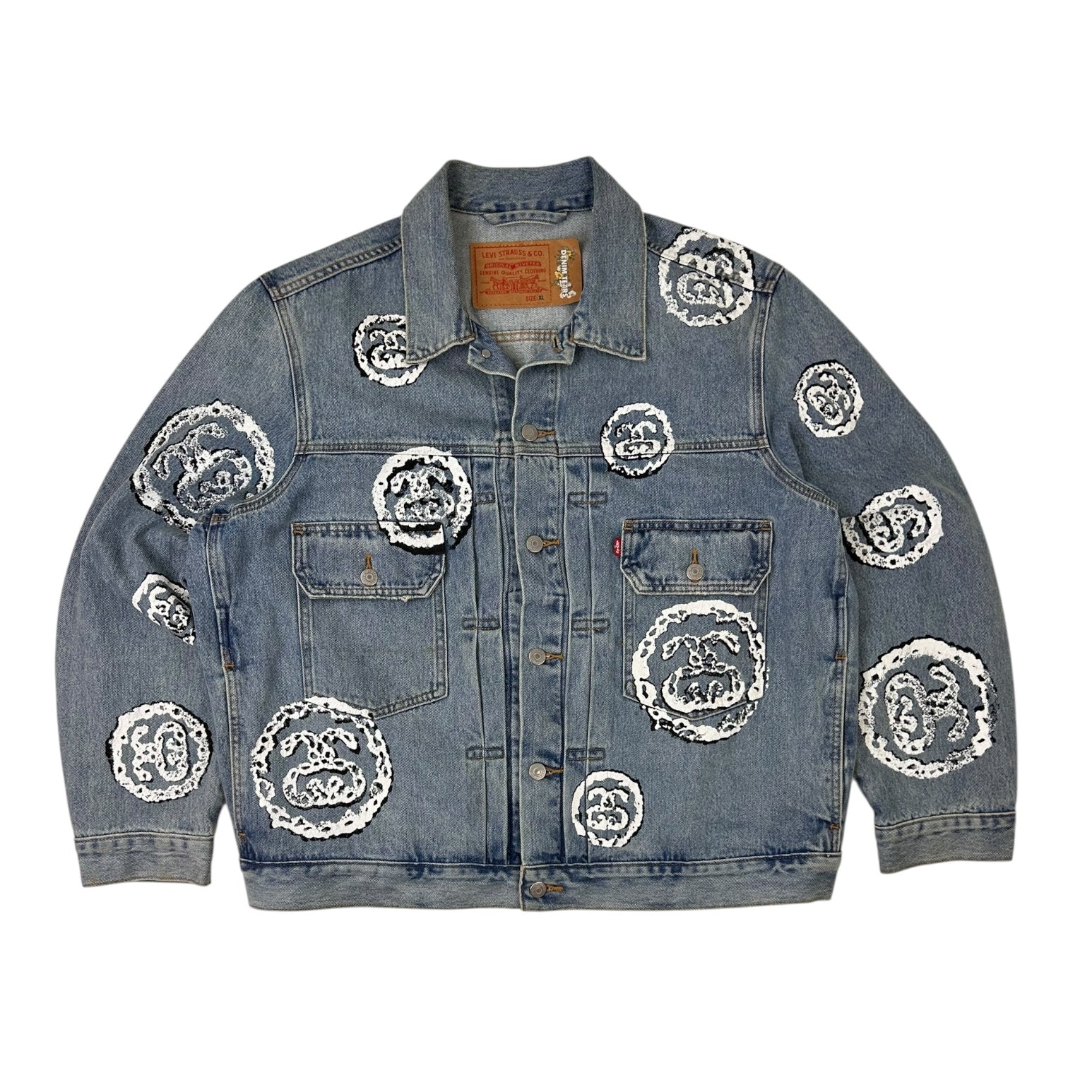 Stussy X Denim Tears Denim Jacket Light Wash