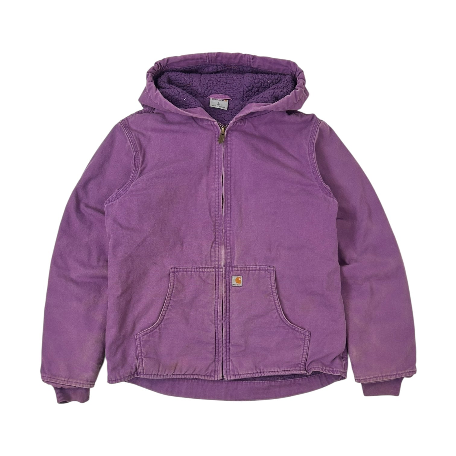 Vintage Carhartt Hooded Jacket Purple