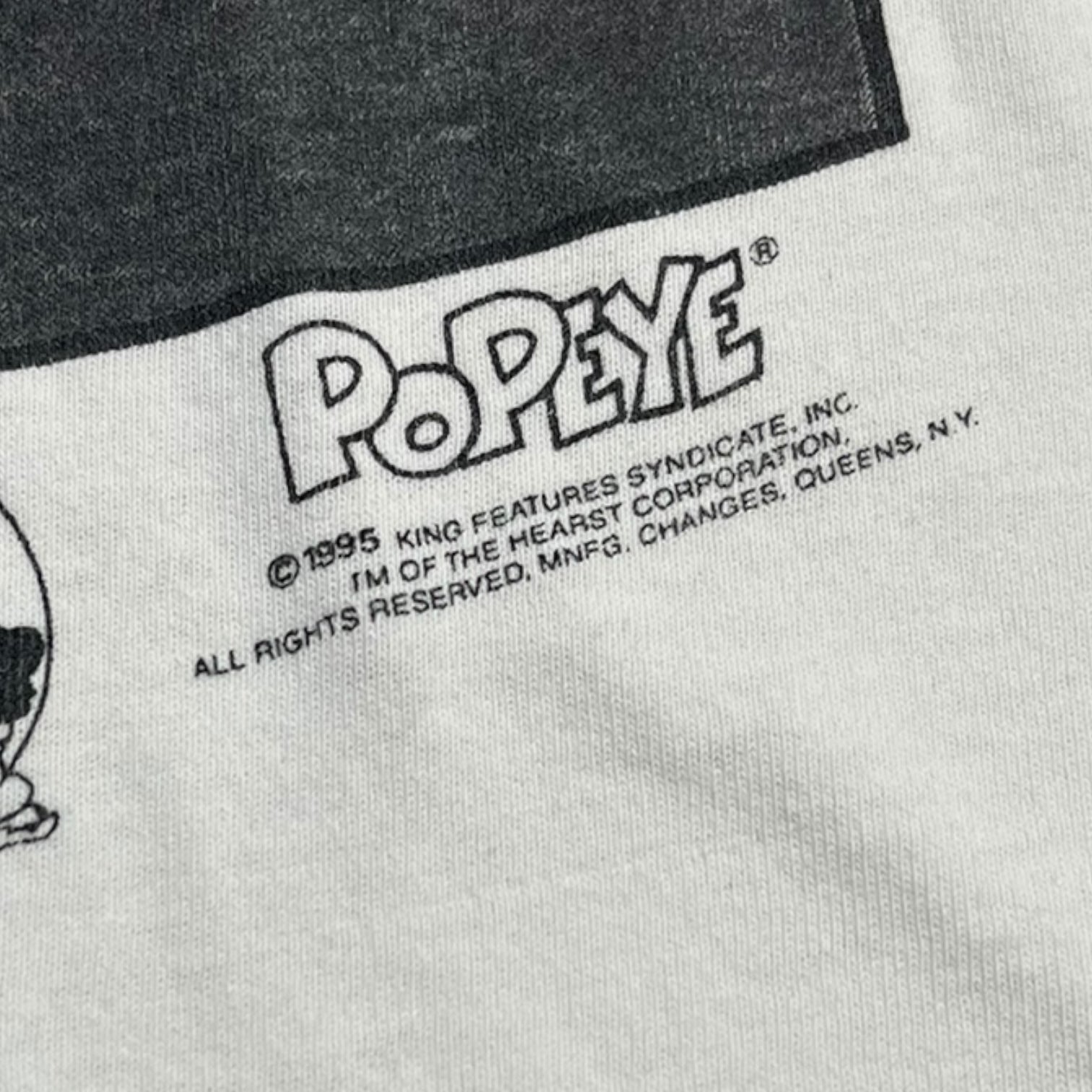 1995 Popeye “CK Model” TV Promo T-Shirt