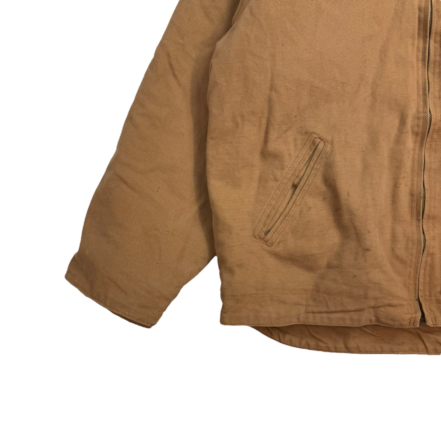 Vintage Carhartt Detroit Sherpa Lined Jacket Tan