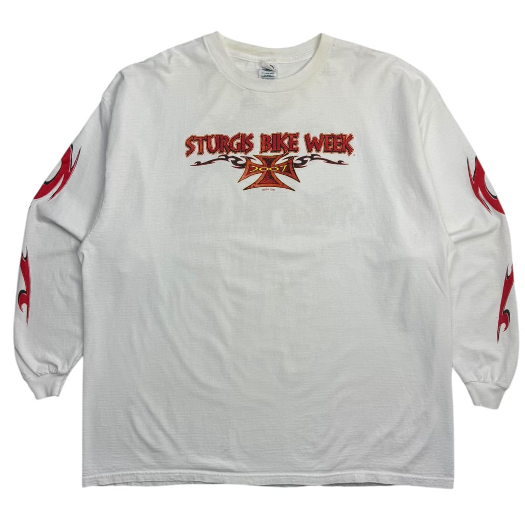 2007 Sturgis Bike Week Hog On Bike Long Sleeve T-Shirt