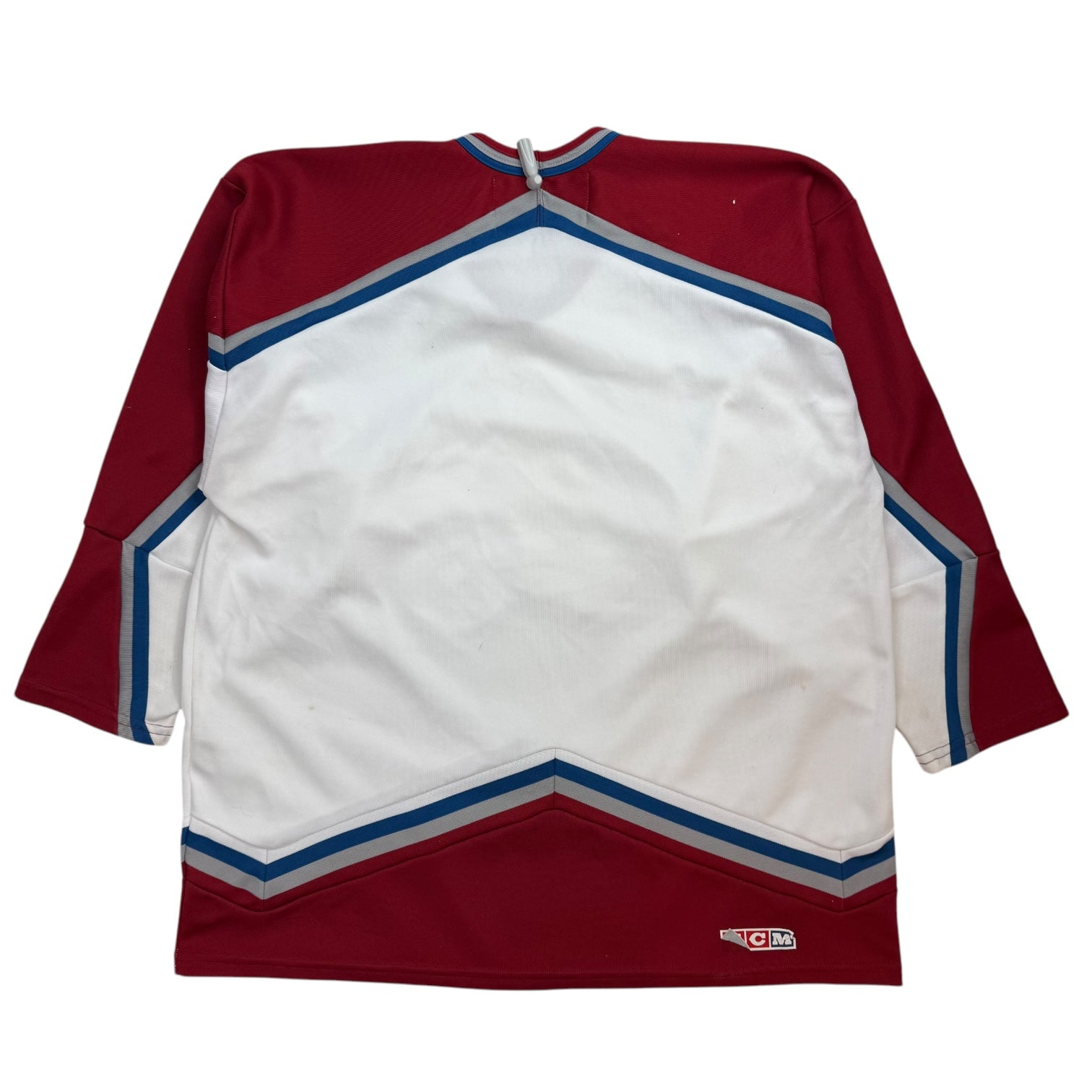 Vintage CCM Colorado Avalanche Away Jersey White