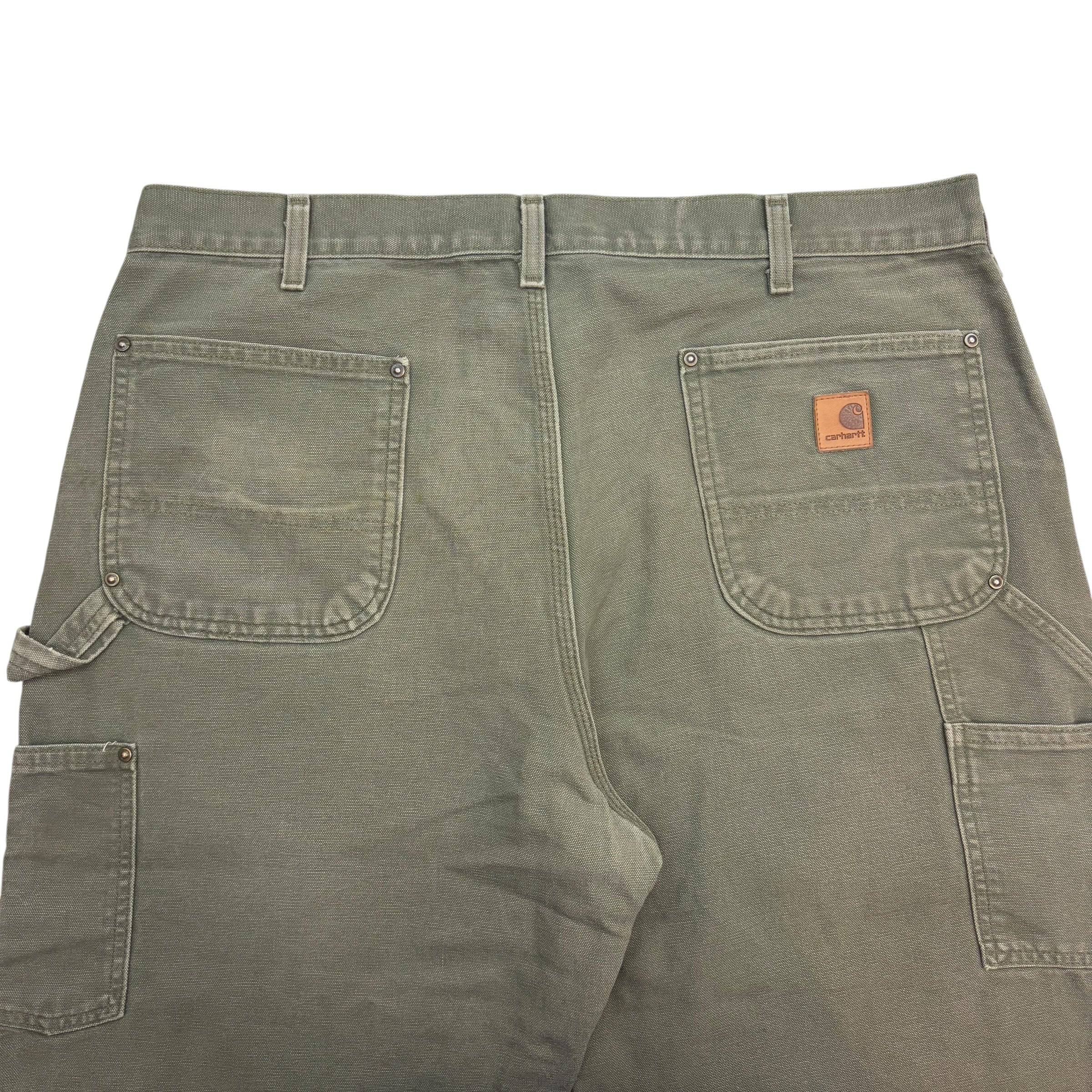 Vintage Carhartt Double Knee Shorts Green