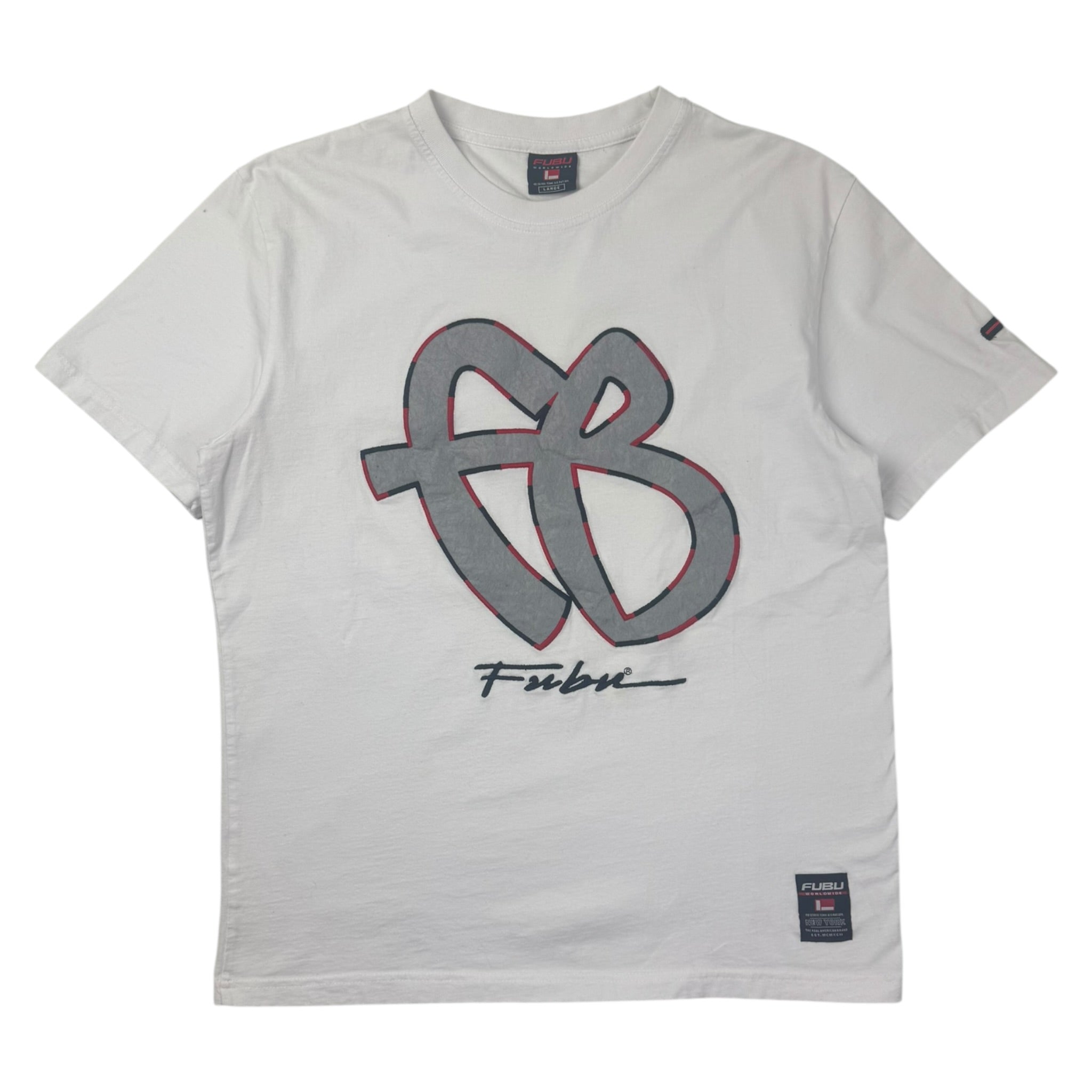 Vintage Fubu Embroidered T-Shirt White