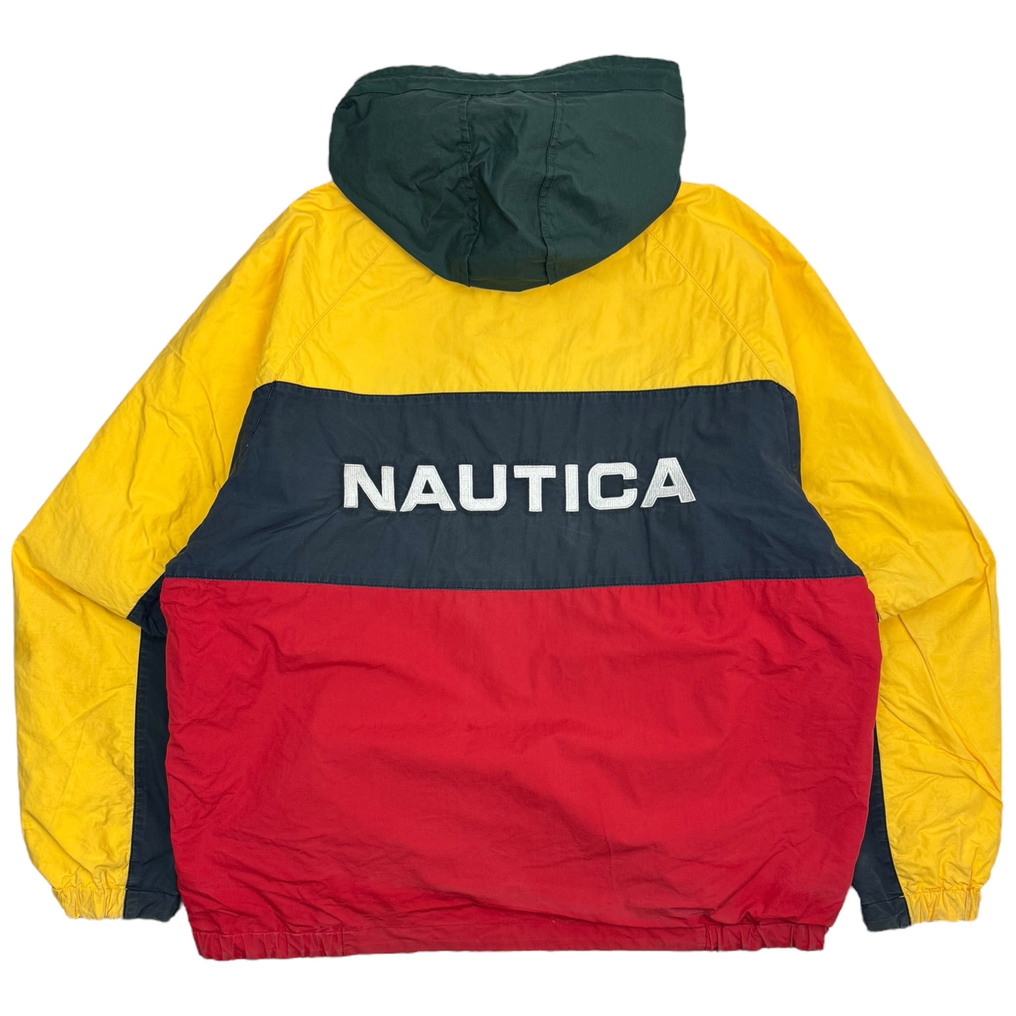 Vintage Nautica Colour Blocked Zip Up Jacket