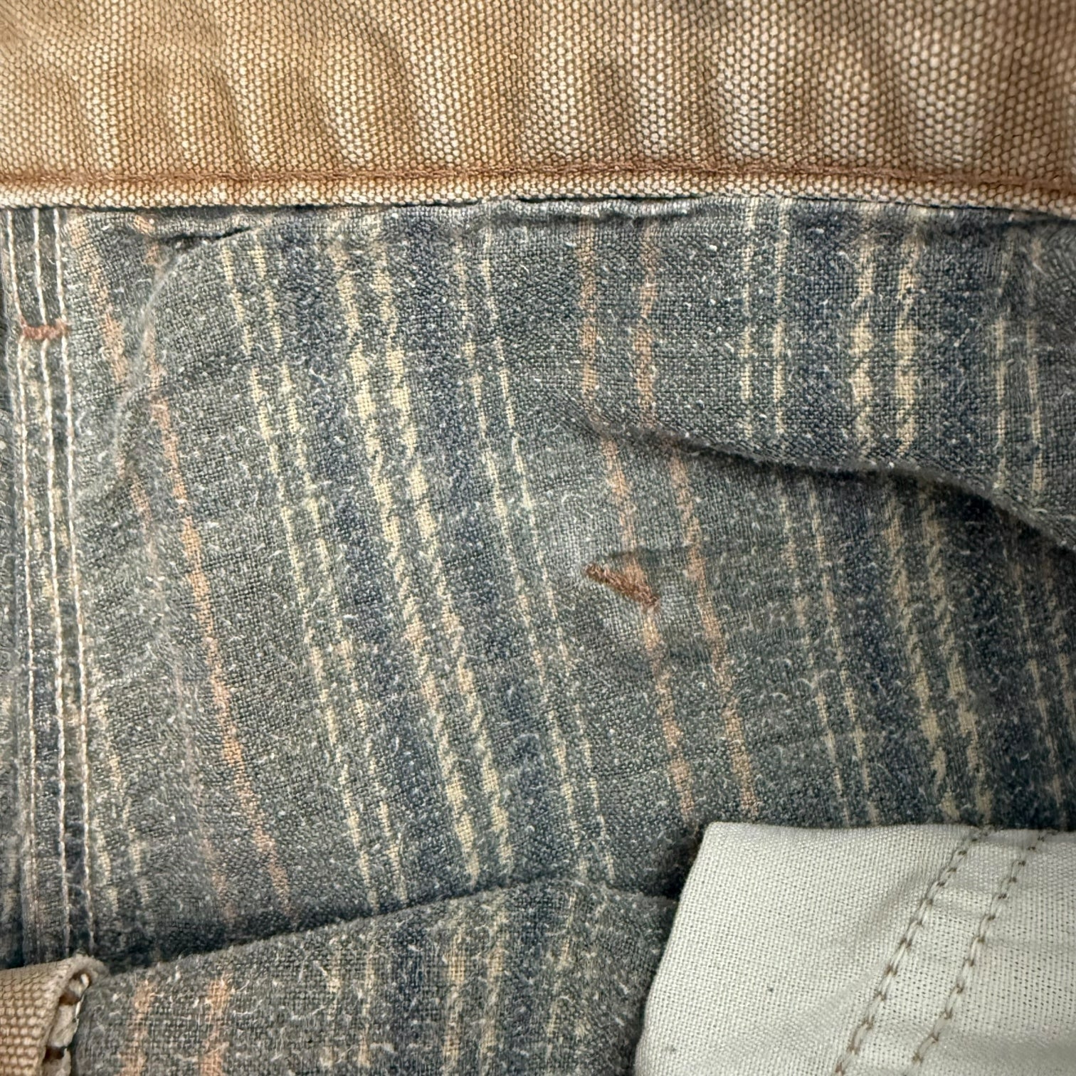 Vintage Carhartt Double Knee Blanket Lined Pants Tan